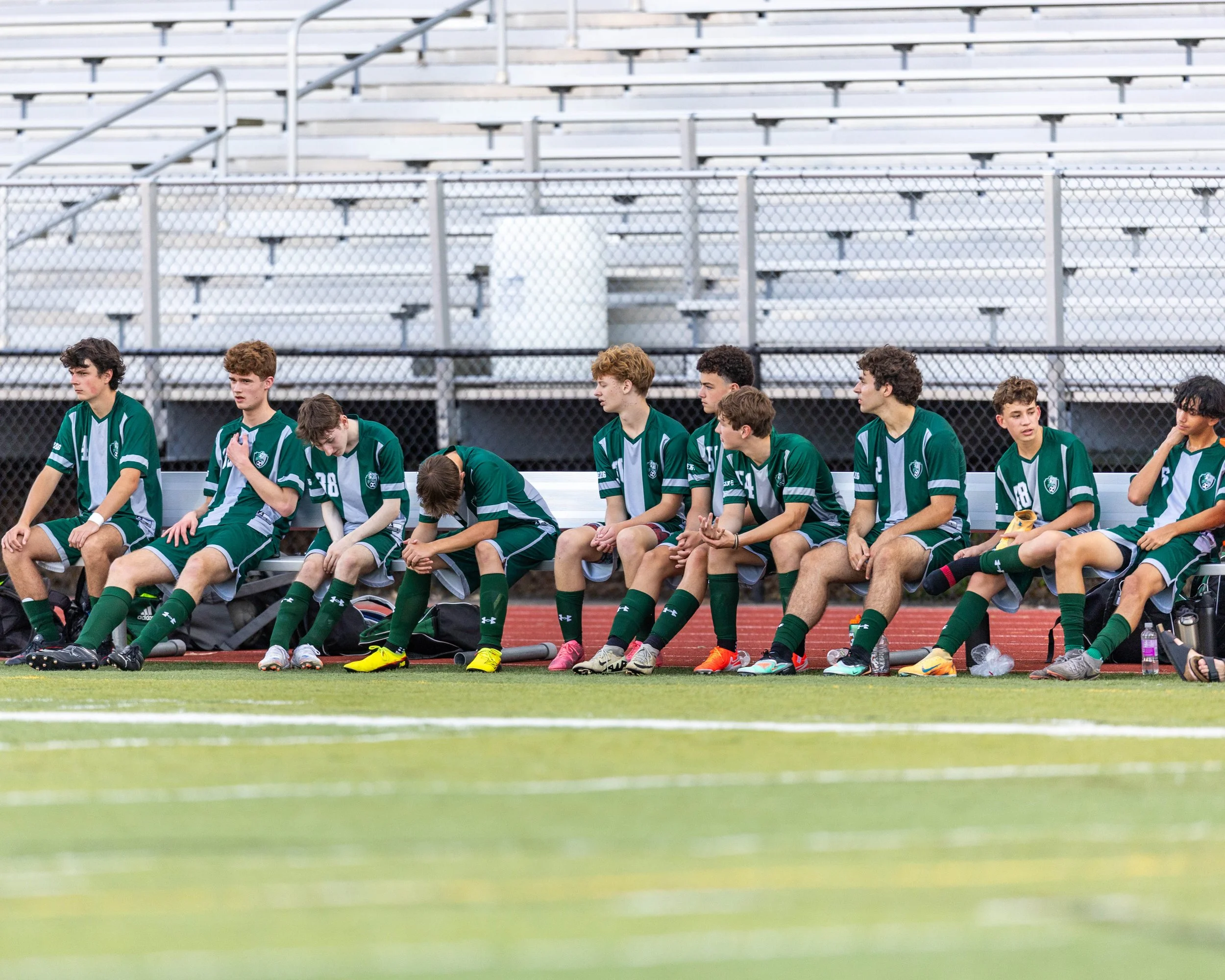WK bench during the game