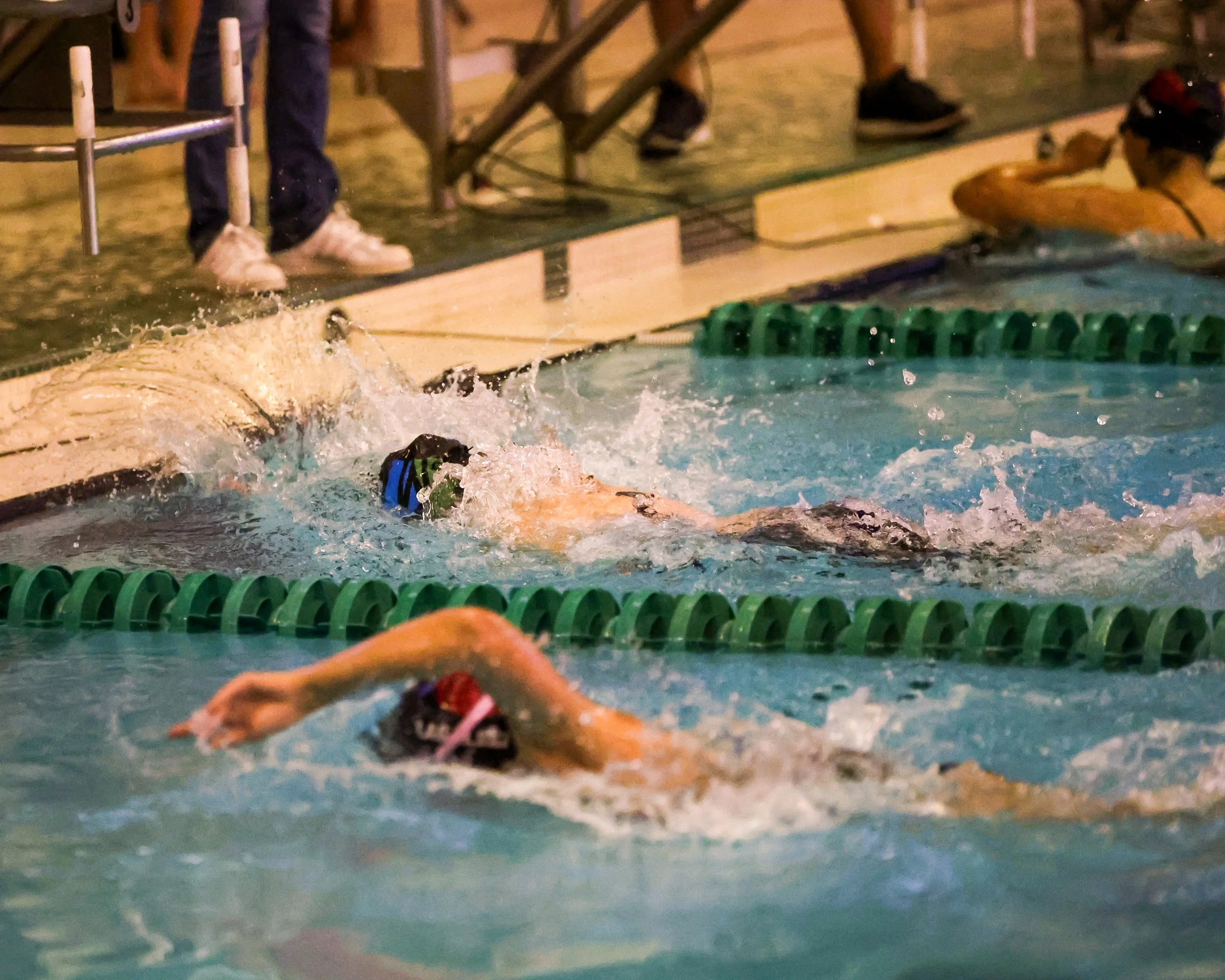 WU swimmer doing the freestyle