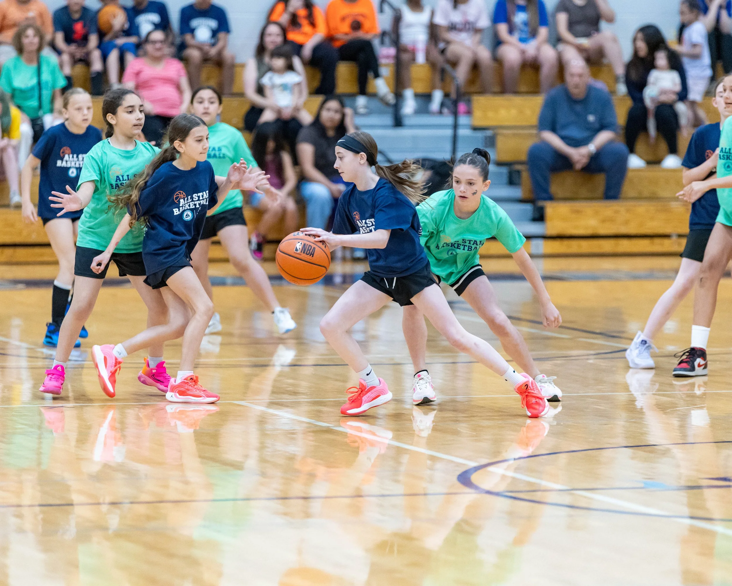 North girl with the ball
