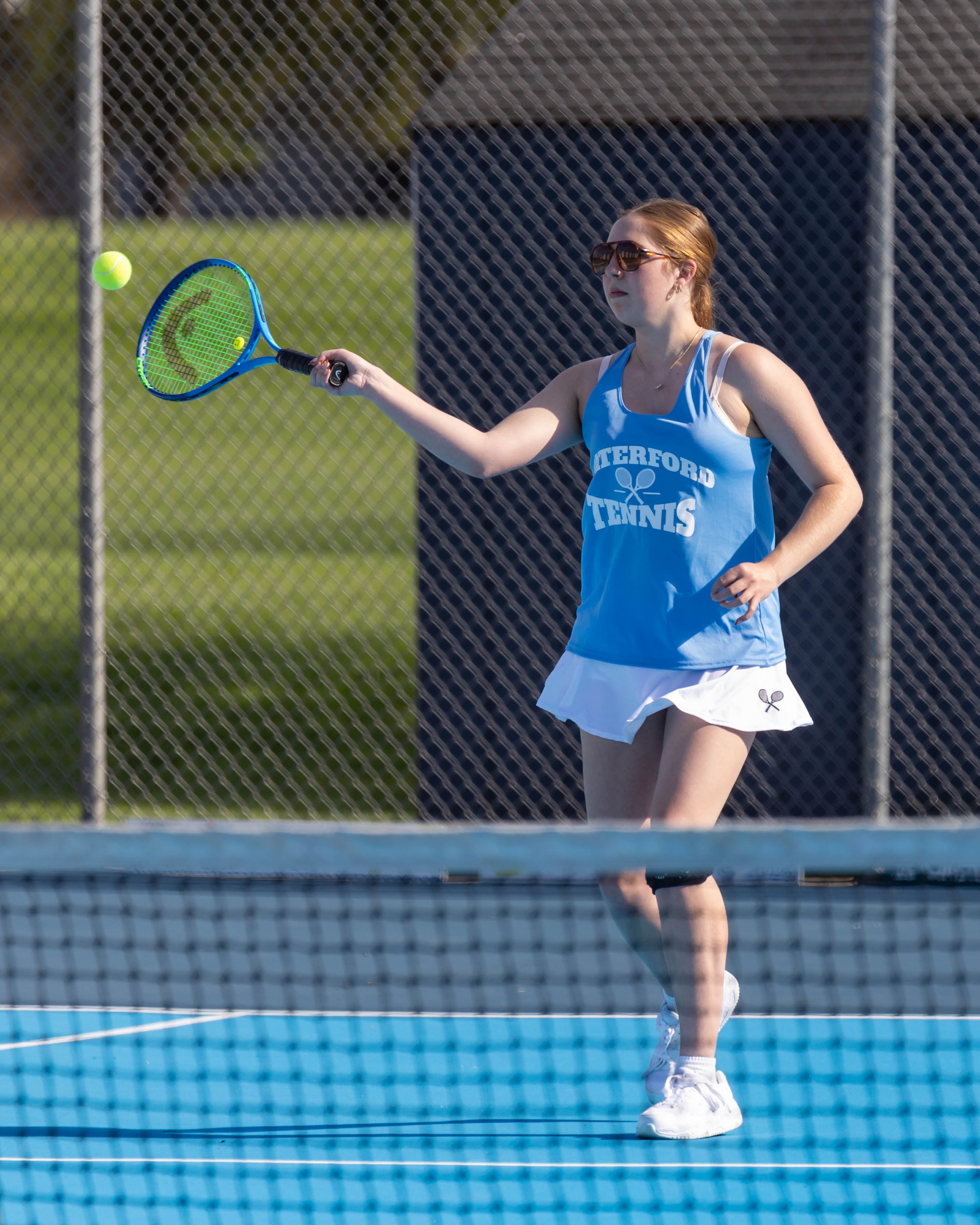Waterford United player returns the ball
