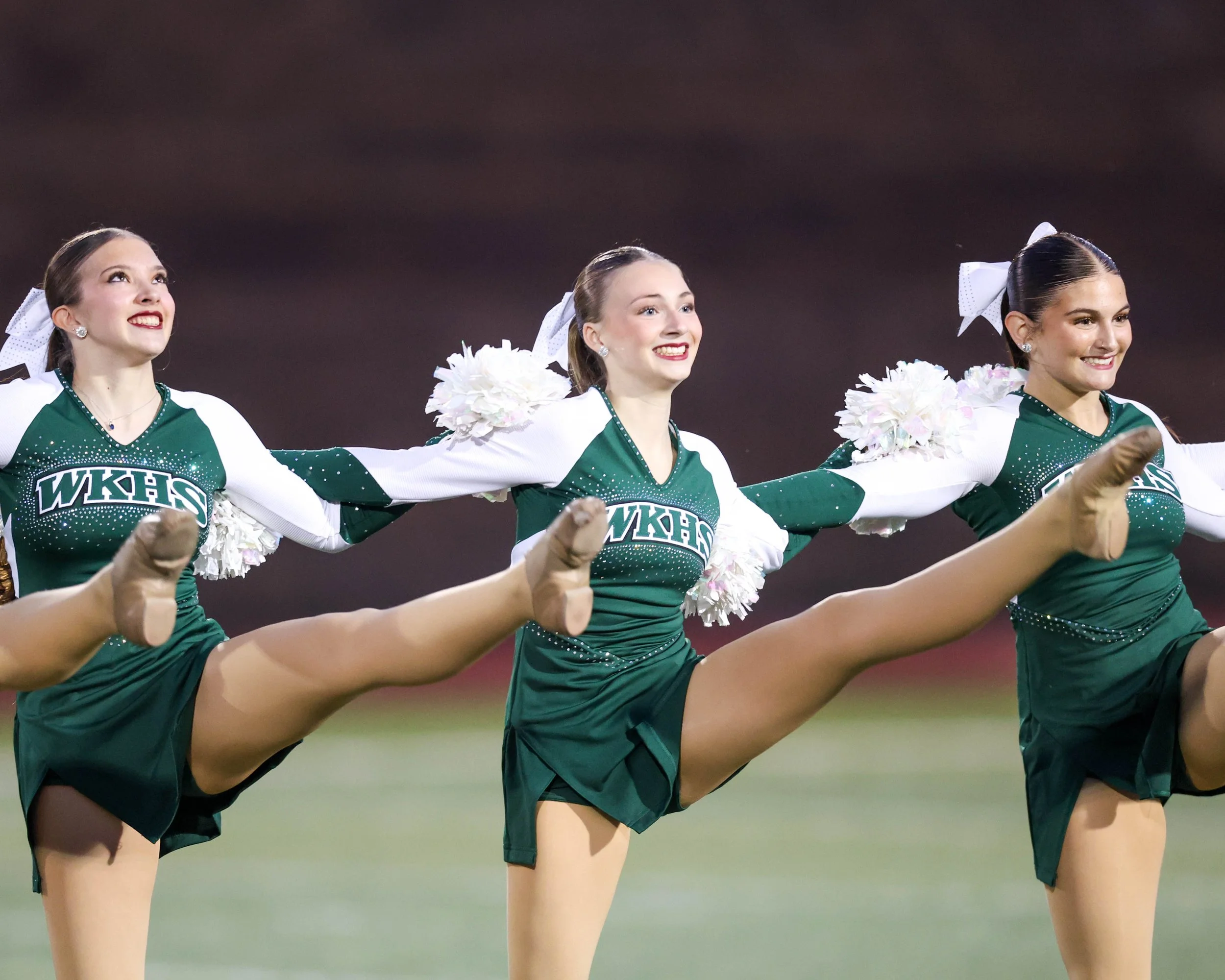 WK Cheerleaders at halftime
