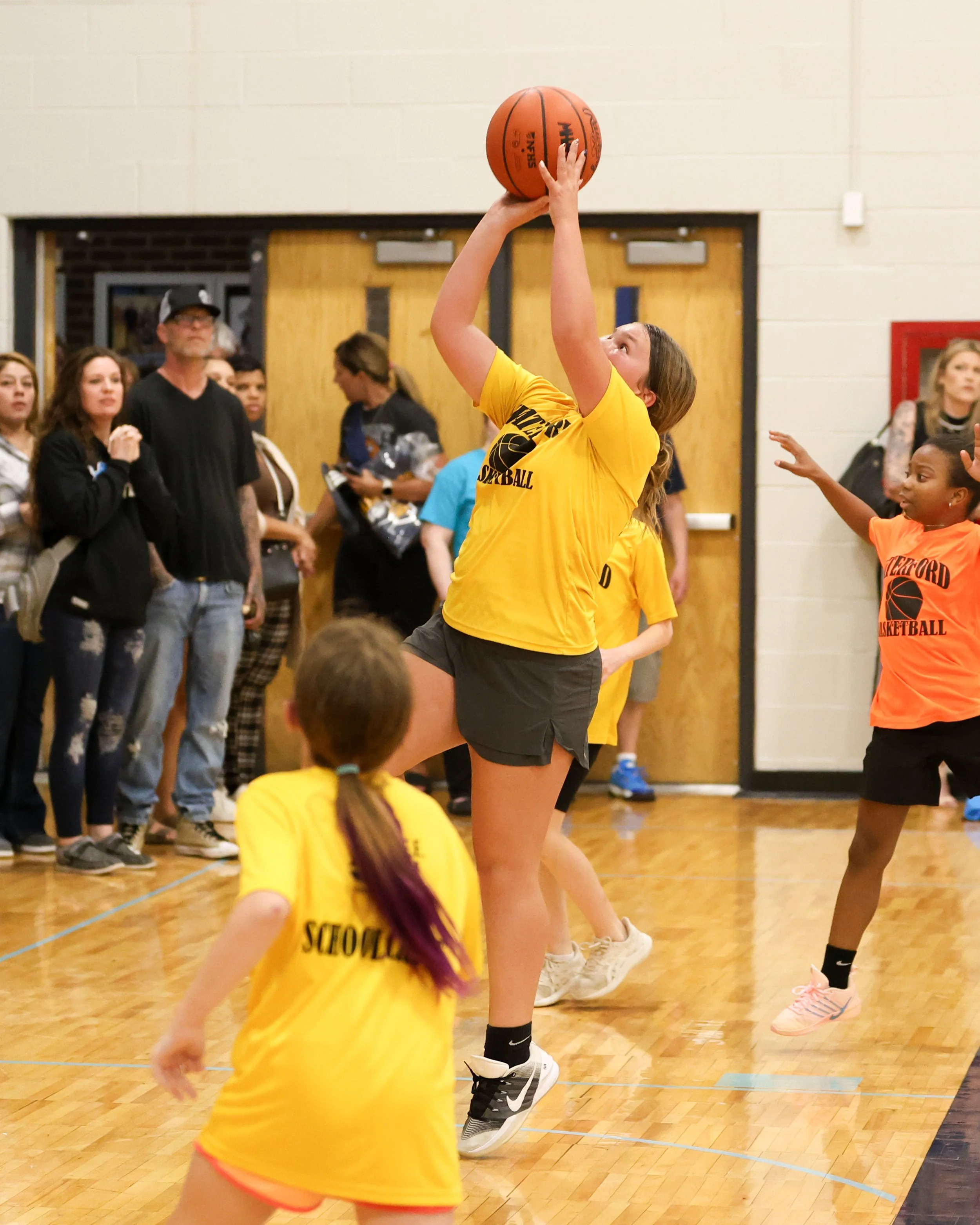 Schoolcraft girl shoots the ball