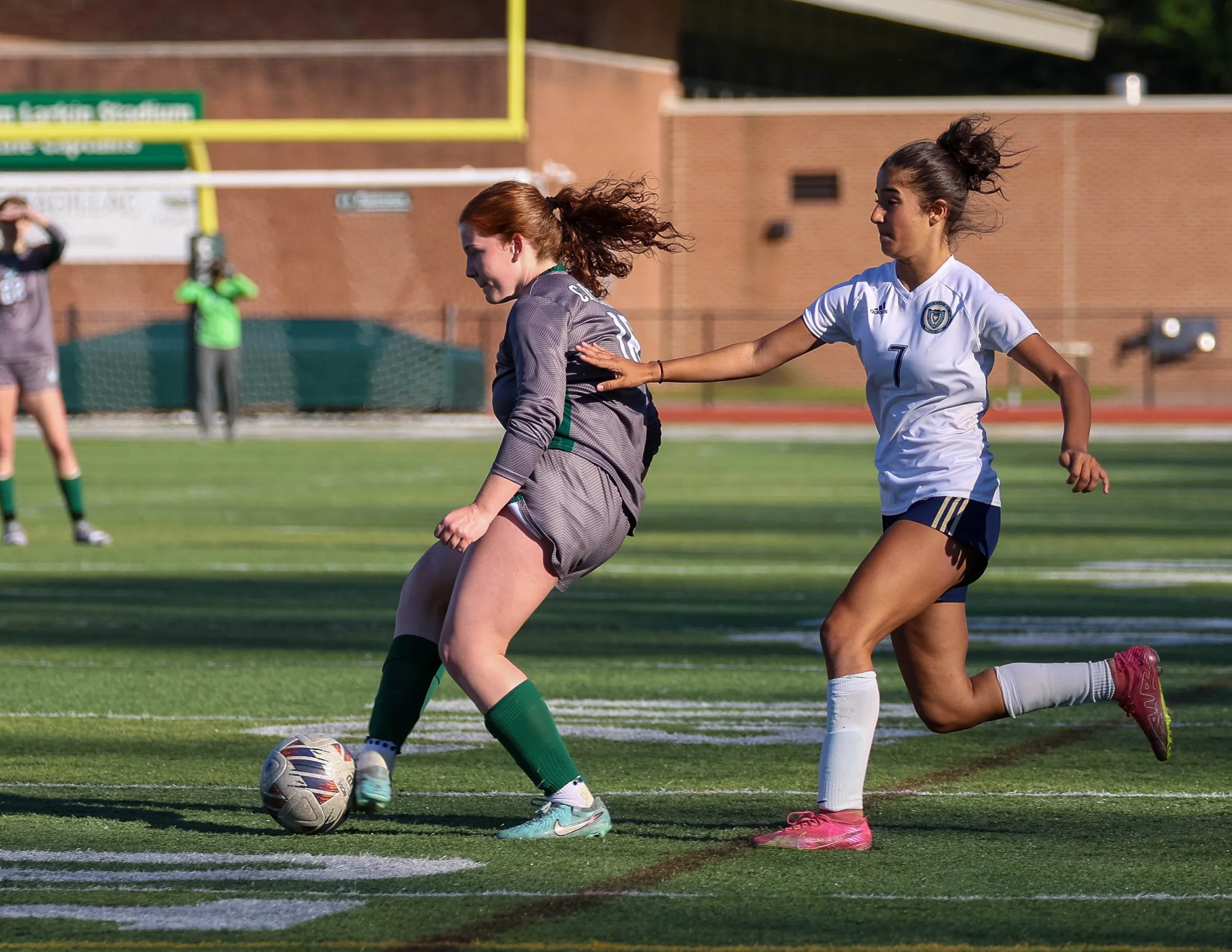 #16 passes the ball