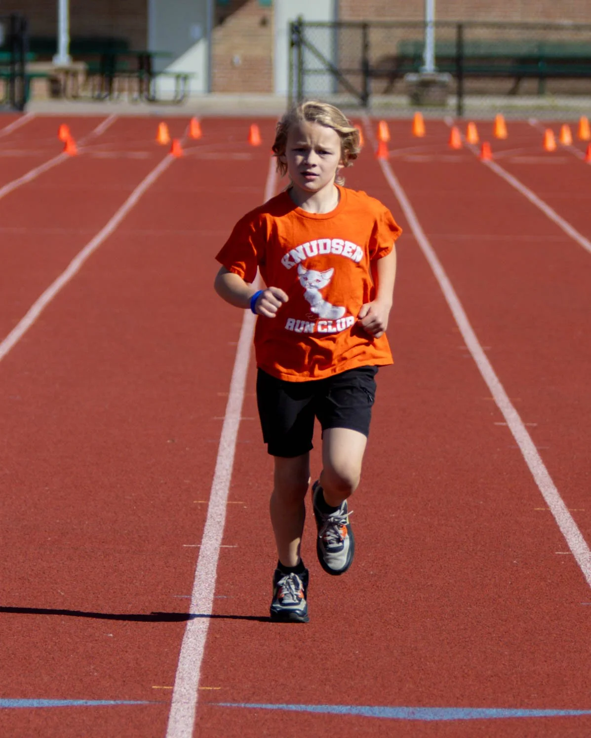 Knudsen runner finishes the race