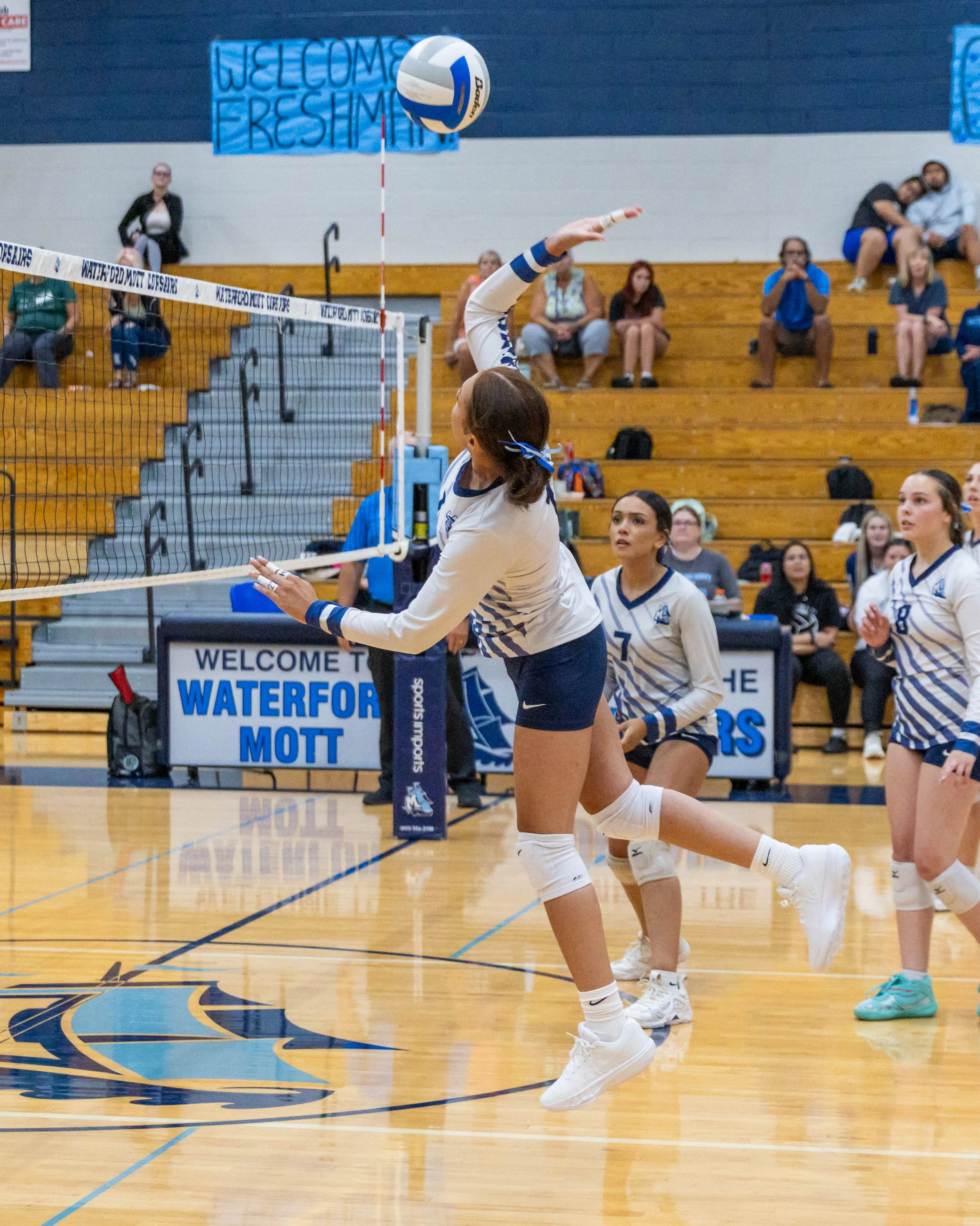 WM #2 spikes the ball