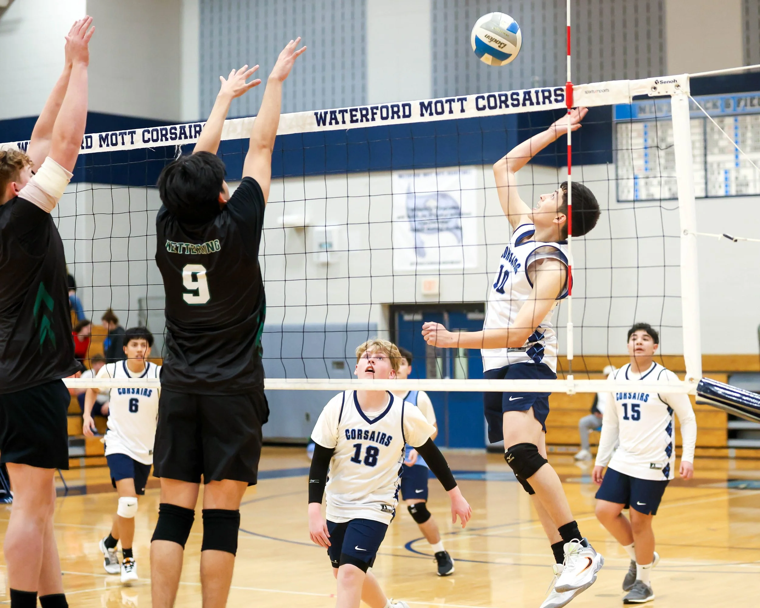 Mott #10 hits the ball