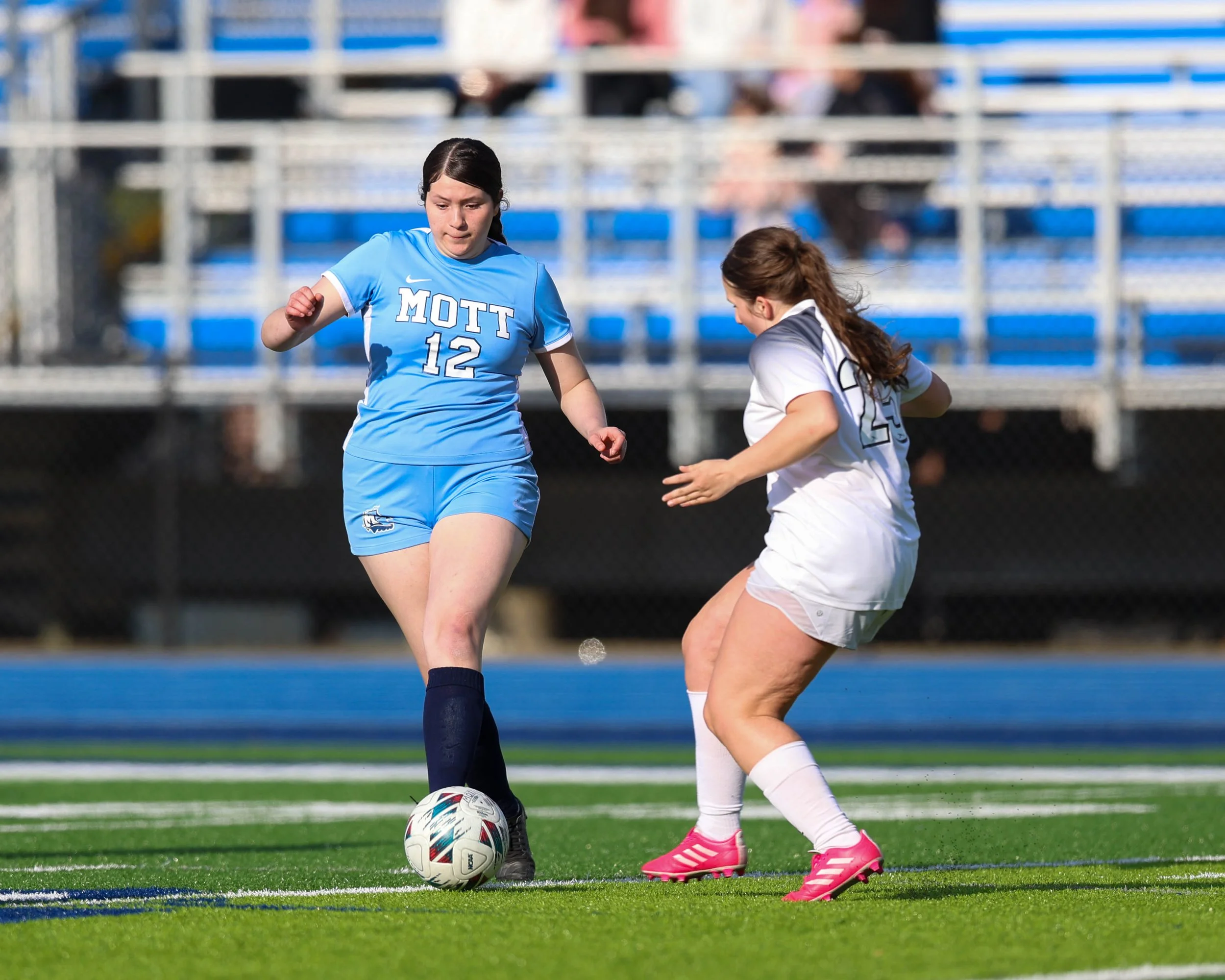 #12 passes the ball