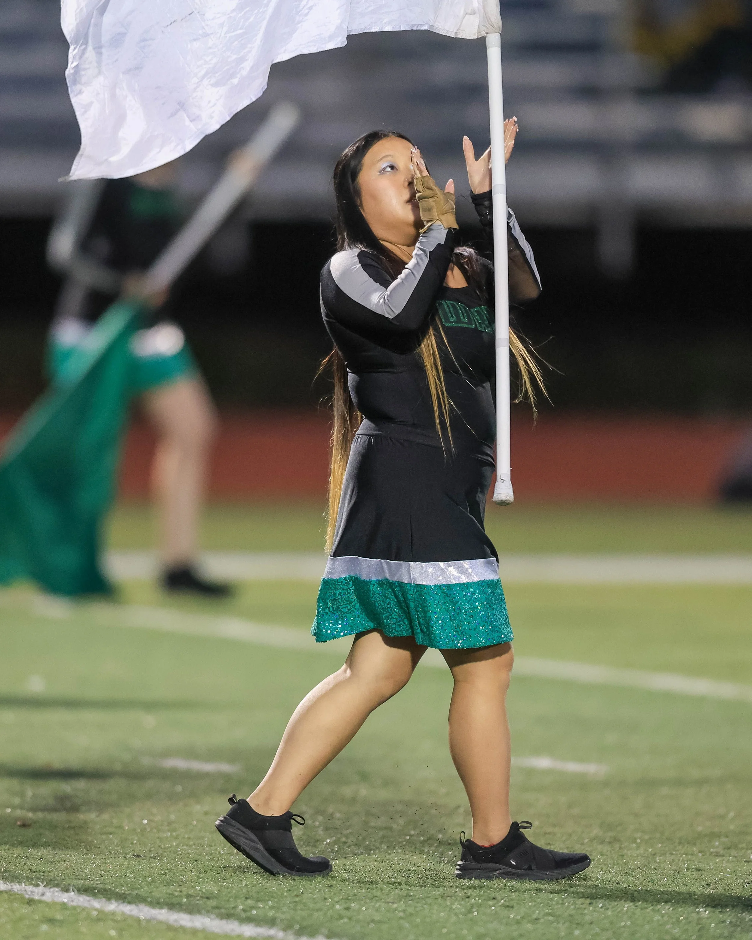 WK Marching Band Color Guard member