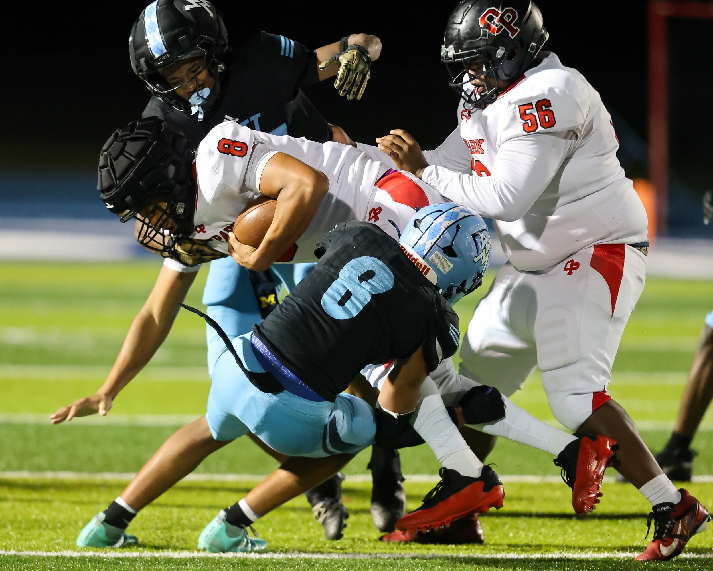 WM #8 tackles the running back