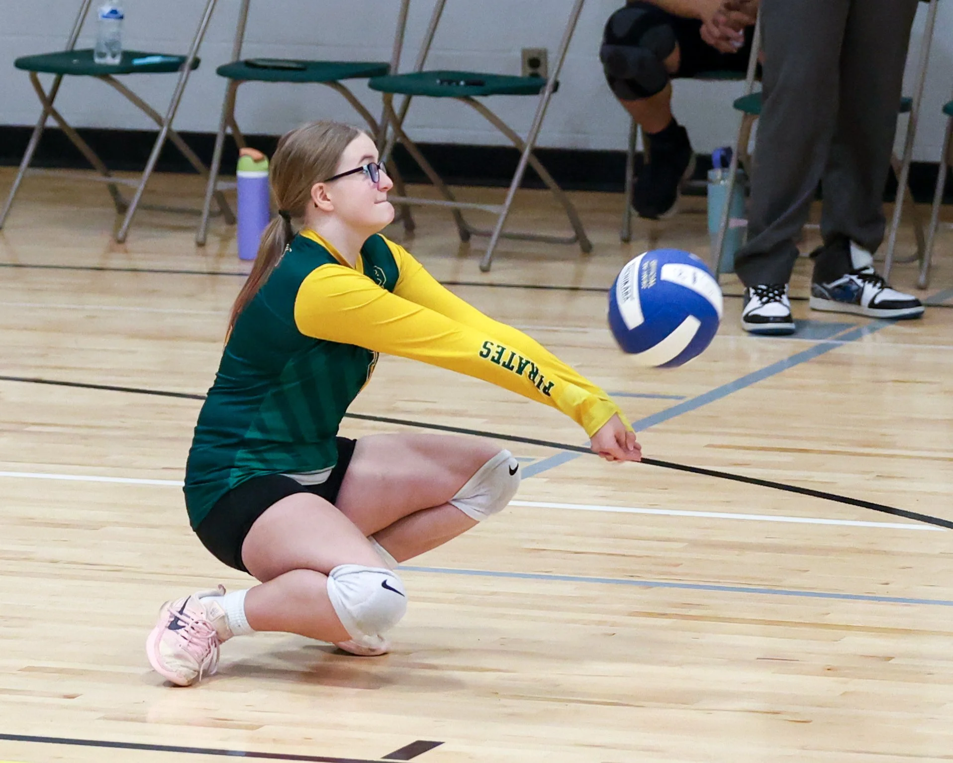 Pierce girl returns the ball