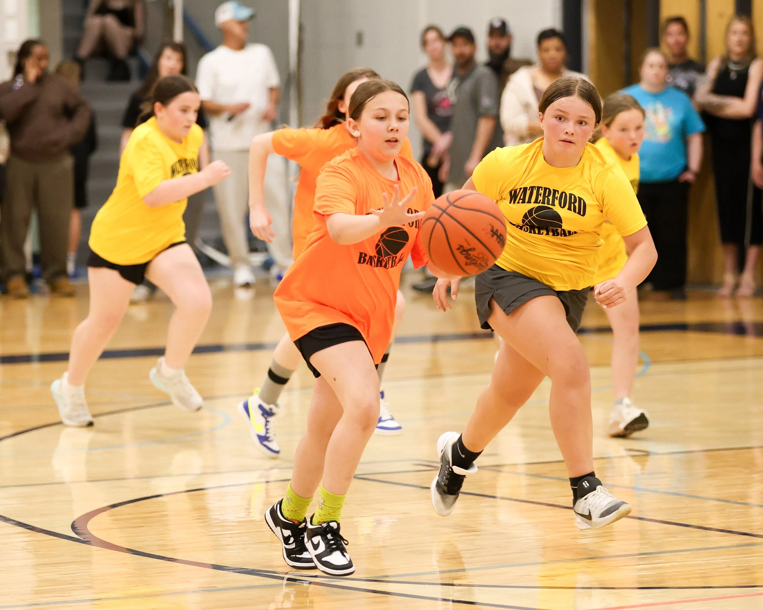 Knudsen girl dribbles the ball
