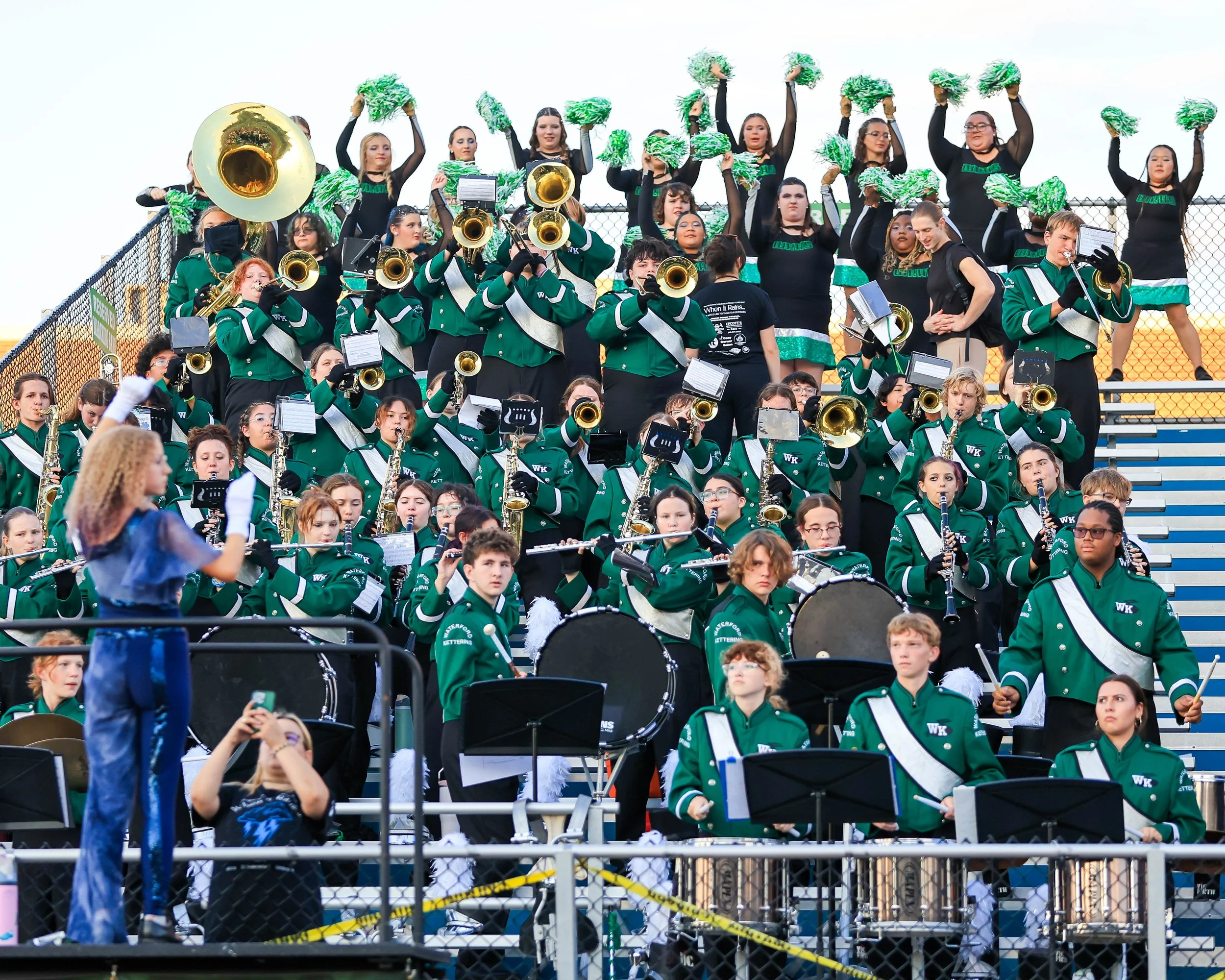 WK Marching Band in the stands