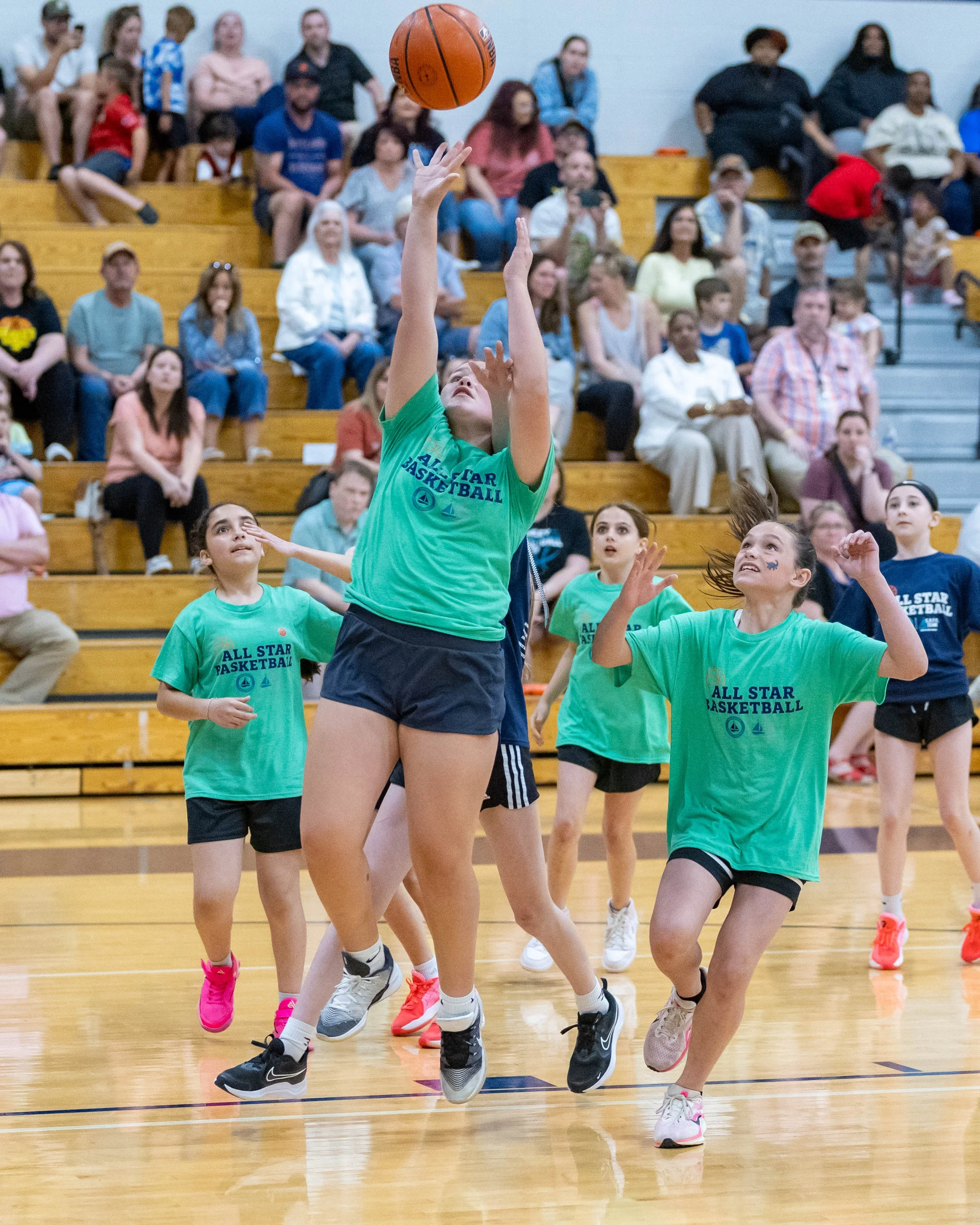 South girl shoots the ball
