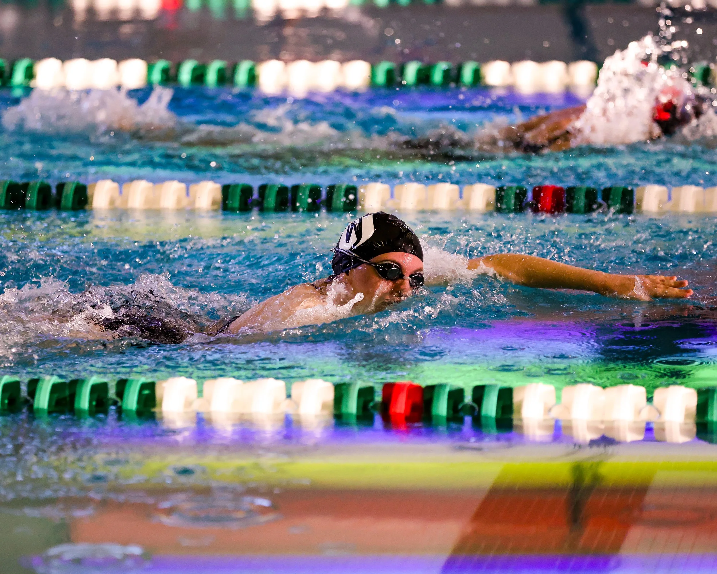 WU swimmer doing the freestyle
