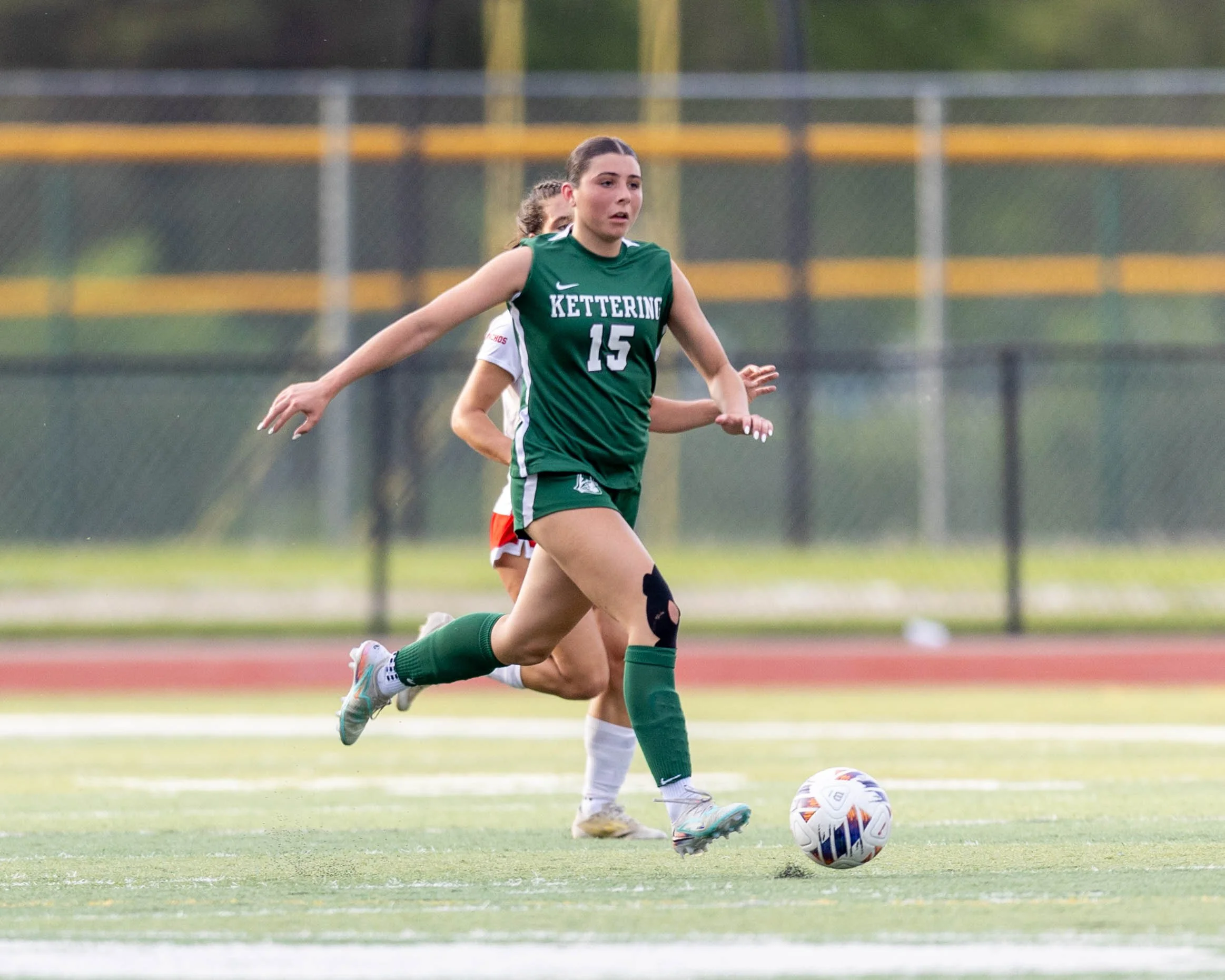 #15 with the ball