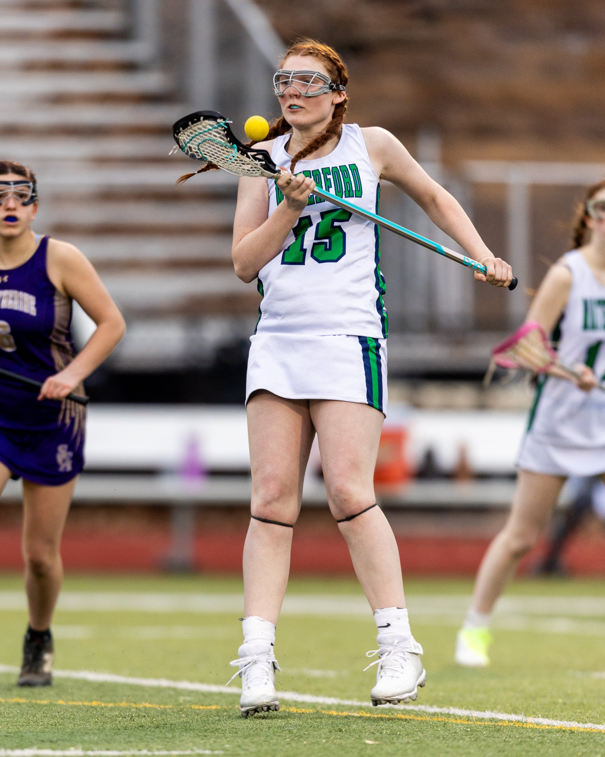 #15 catches the ball