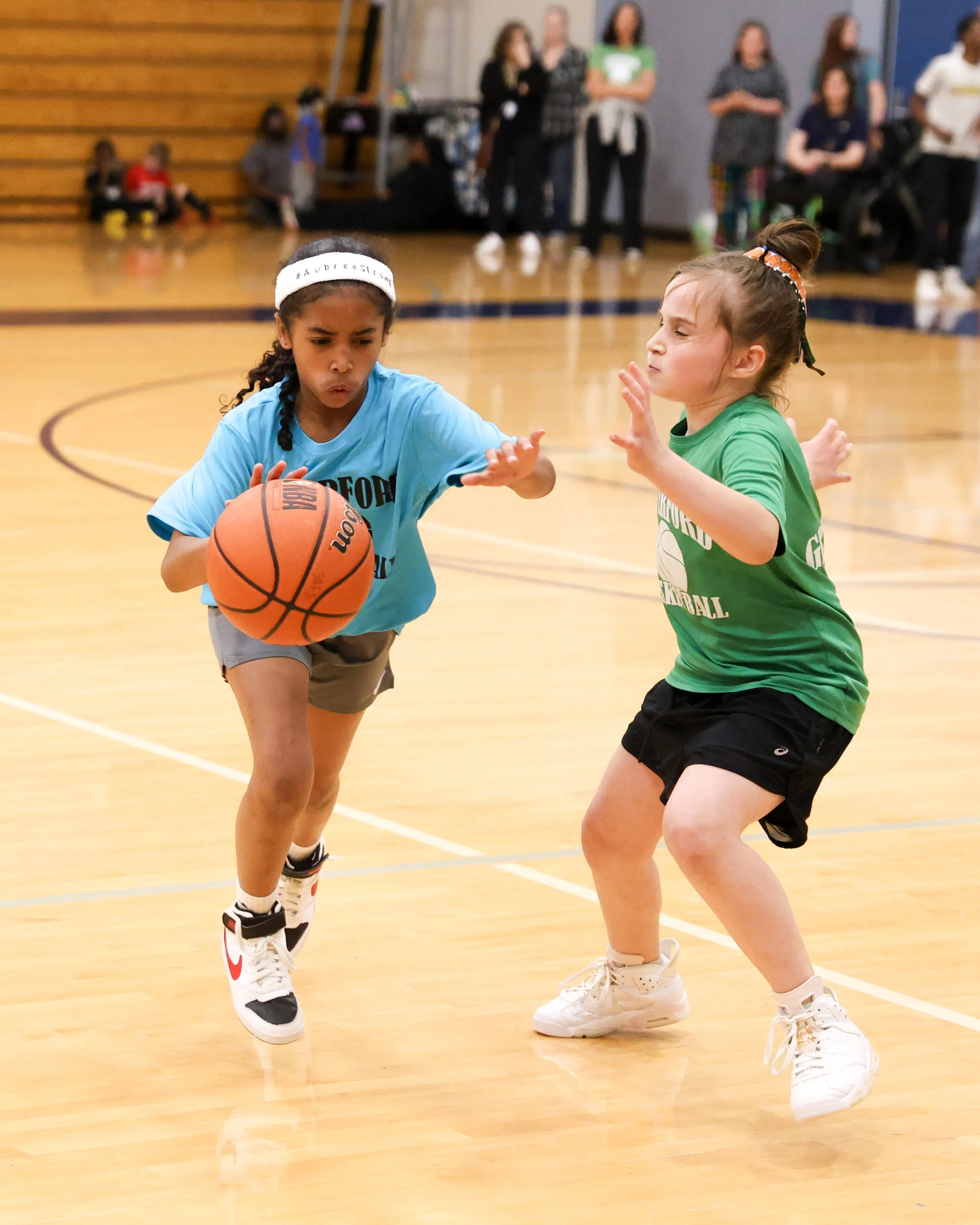 Cooley girl dribbles the ball