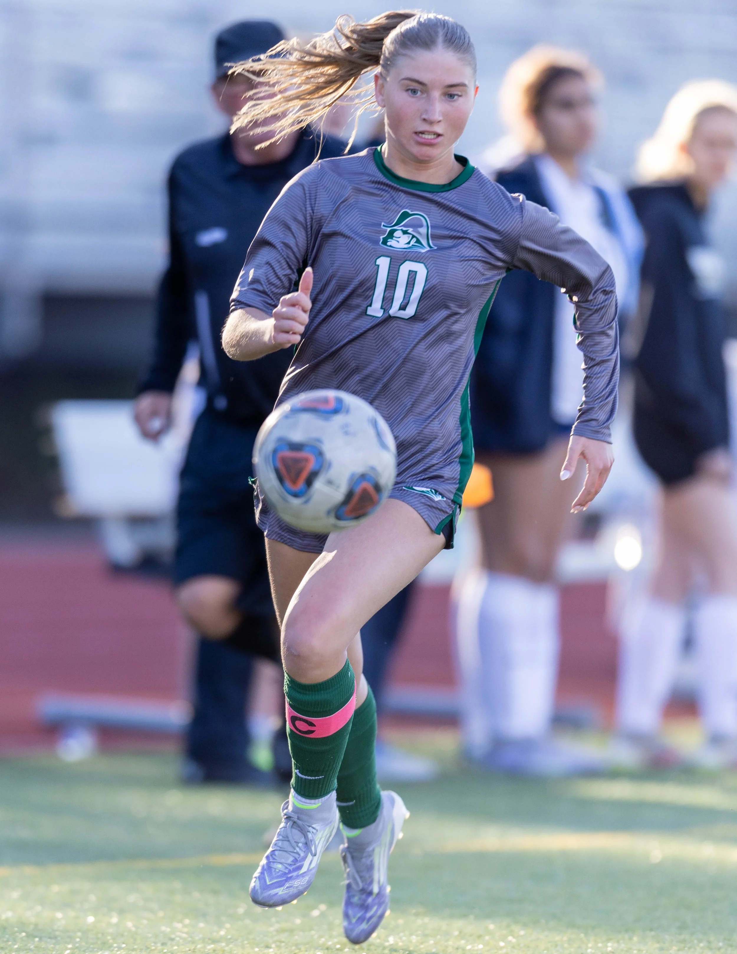 #120 chases the ball