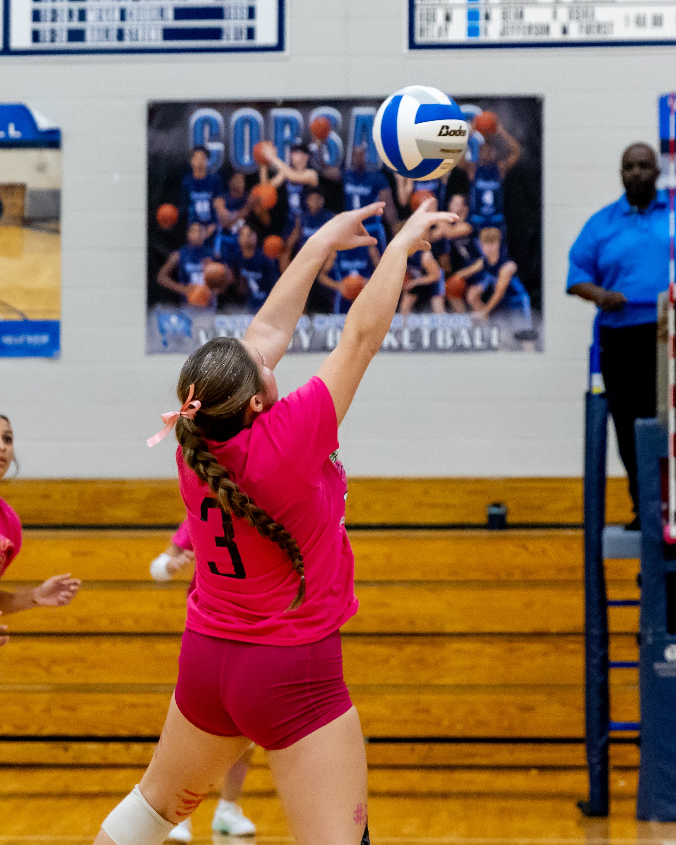 Kettering player hits the ball