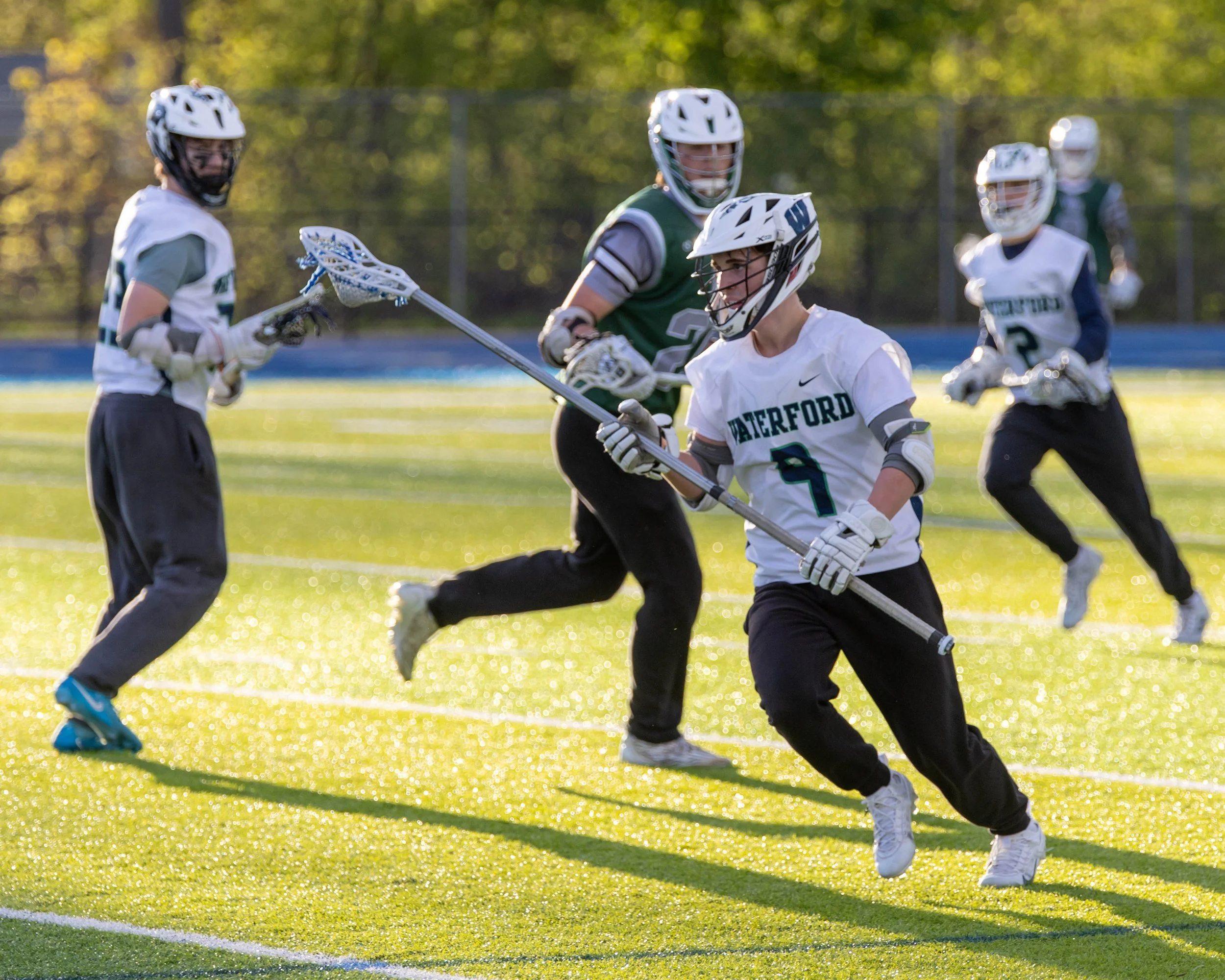 #9 carries the ball