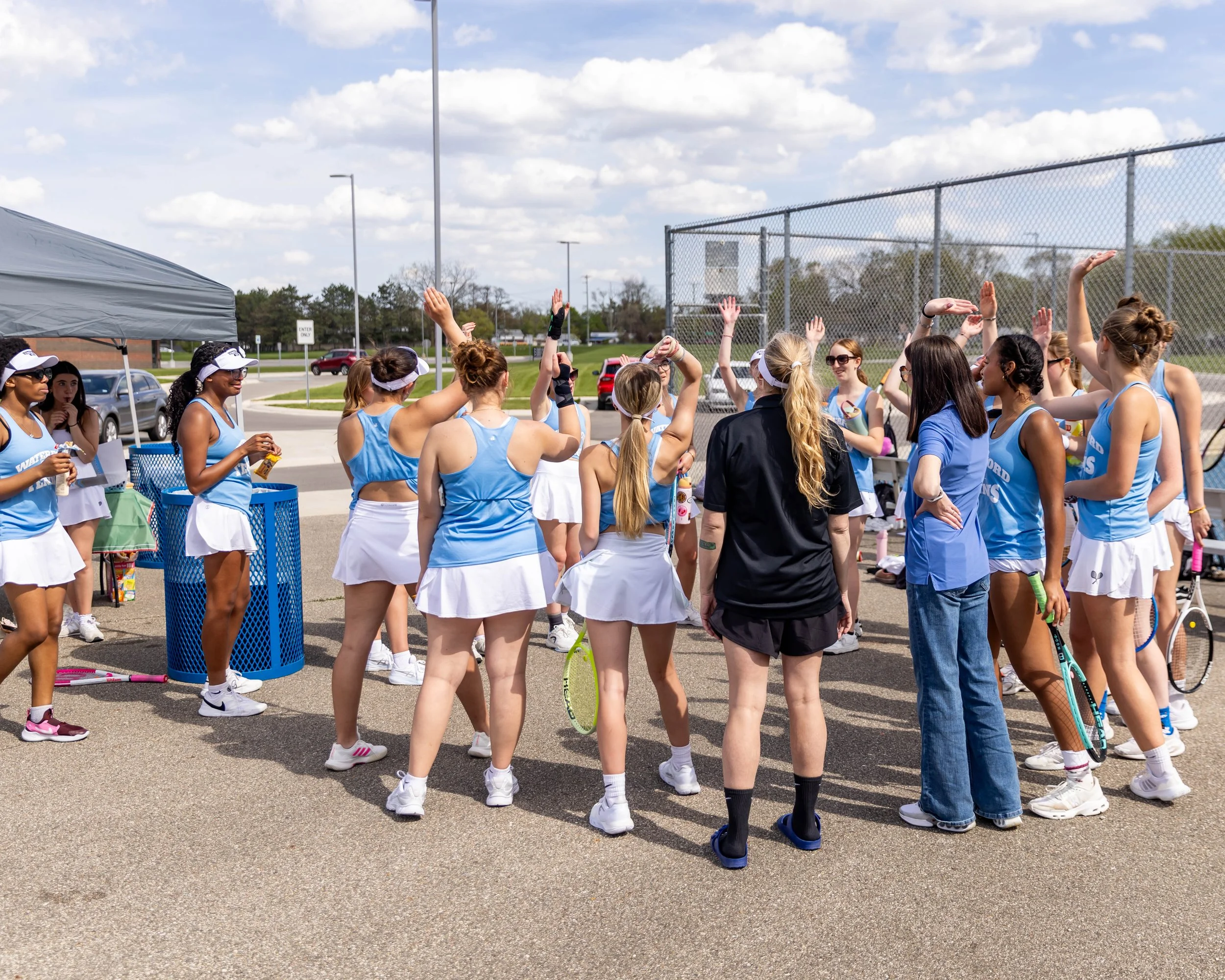 Pre-match team meeting