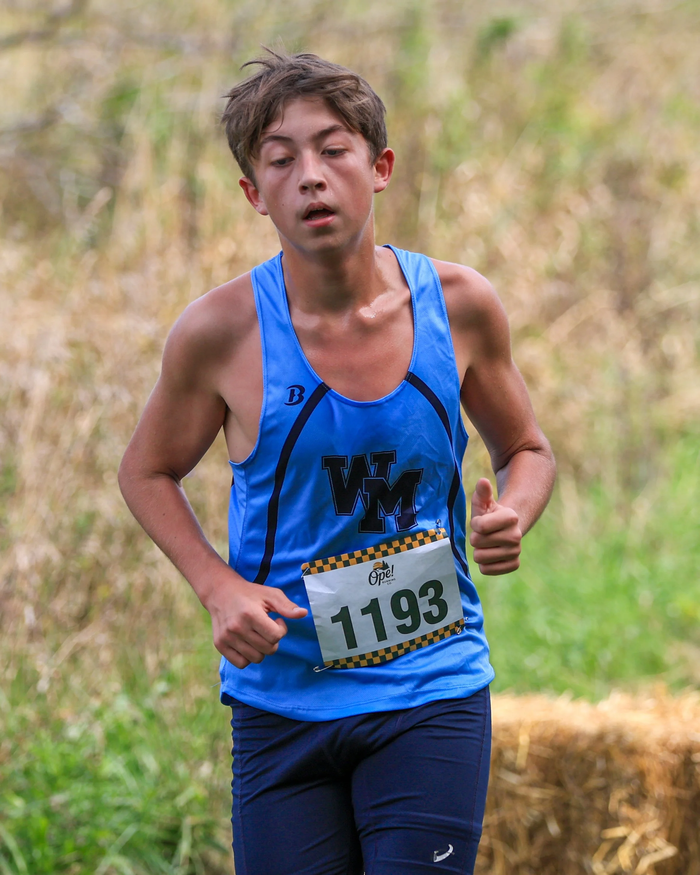 WM runner at the half way point 