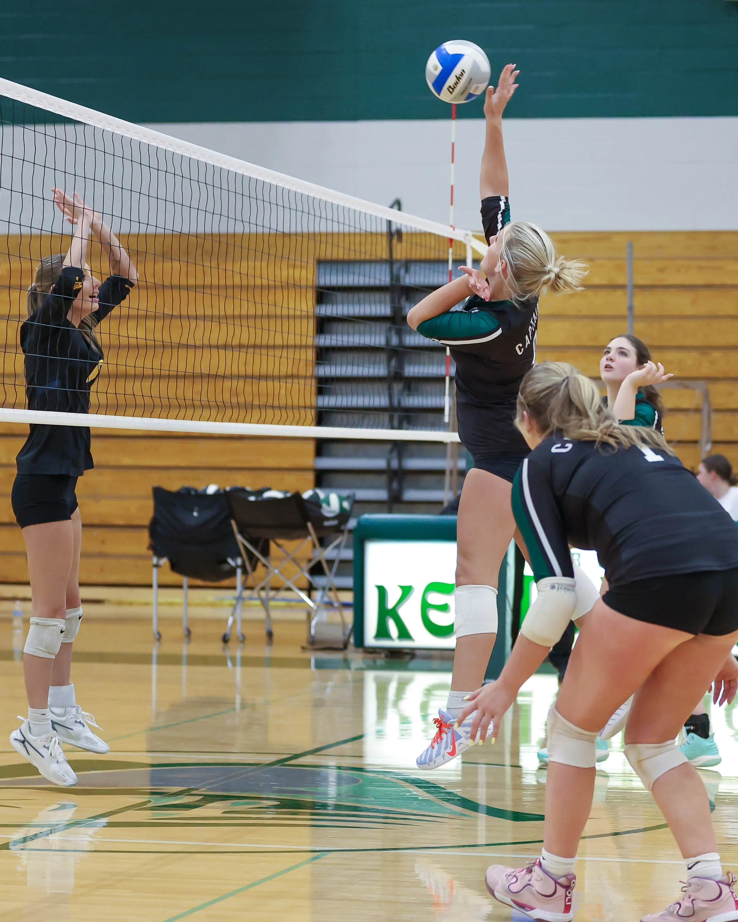 Kettering #8 hits the ball