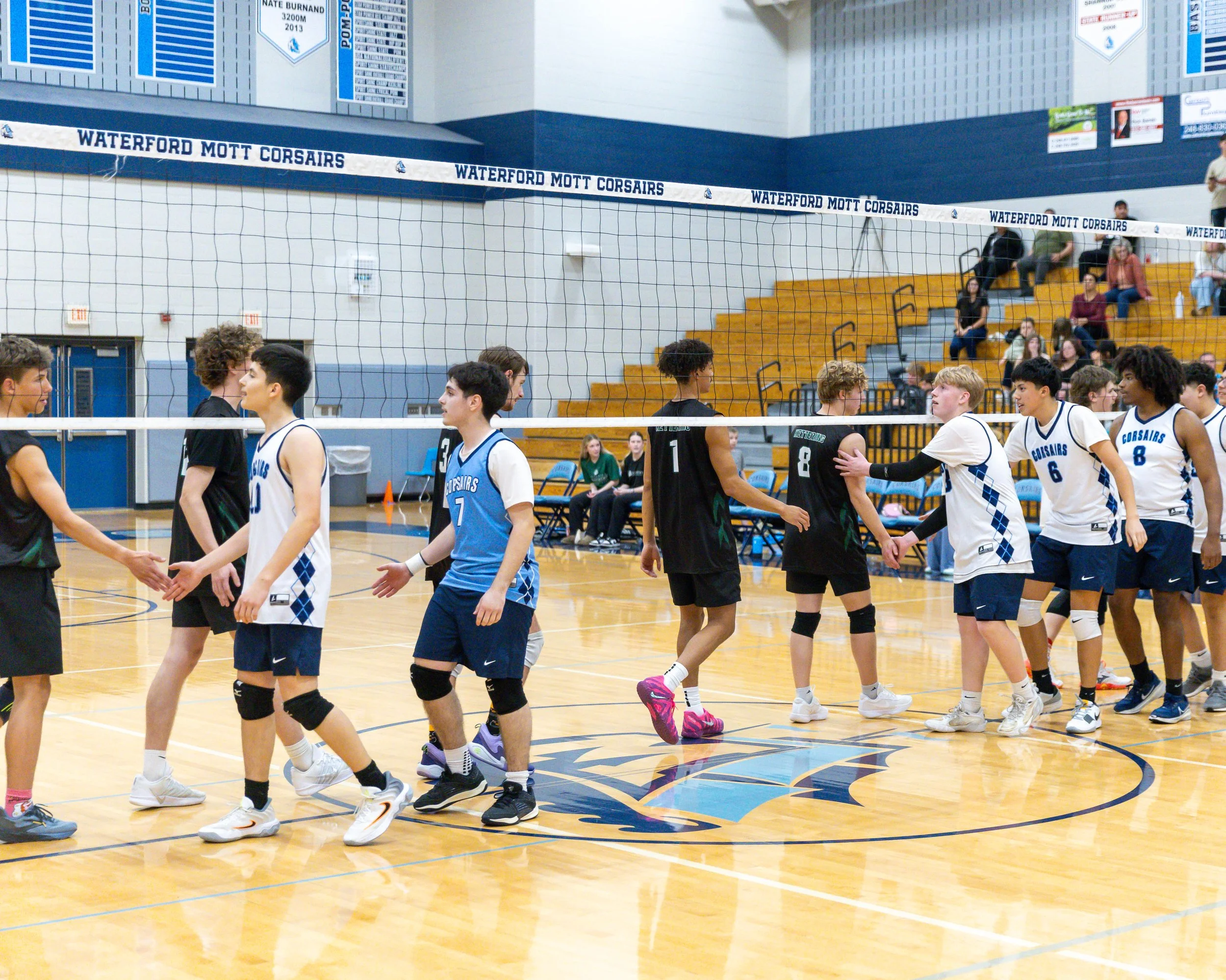 Handshakes at the end of the game