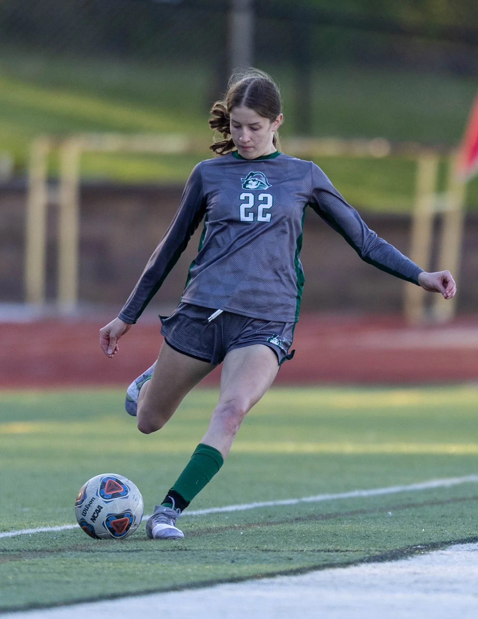 #22 with a free kick