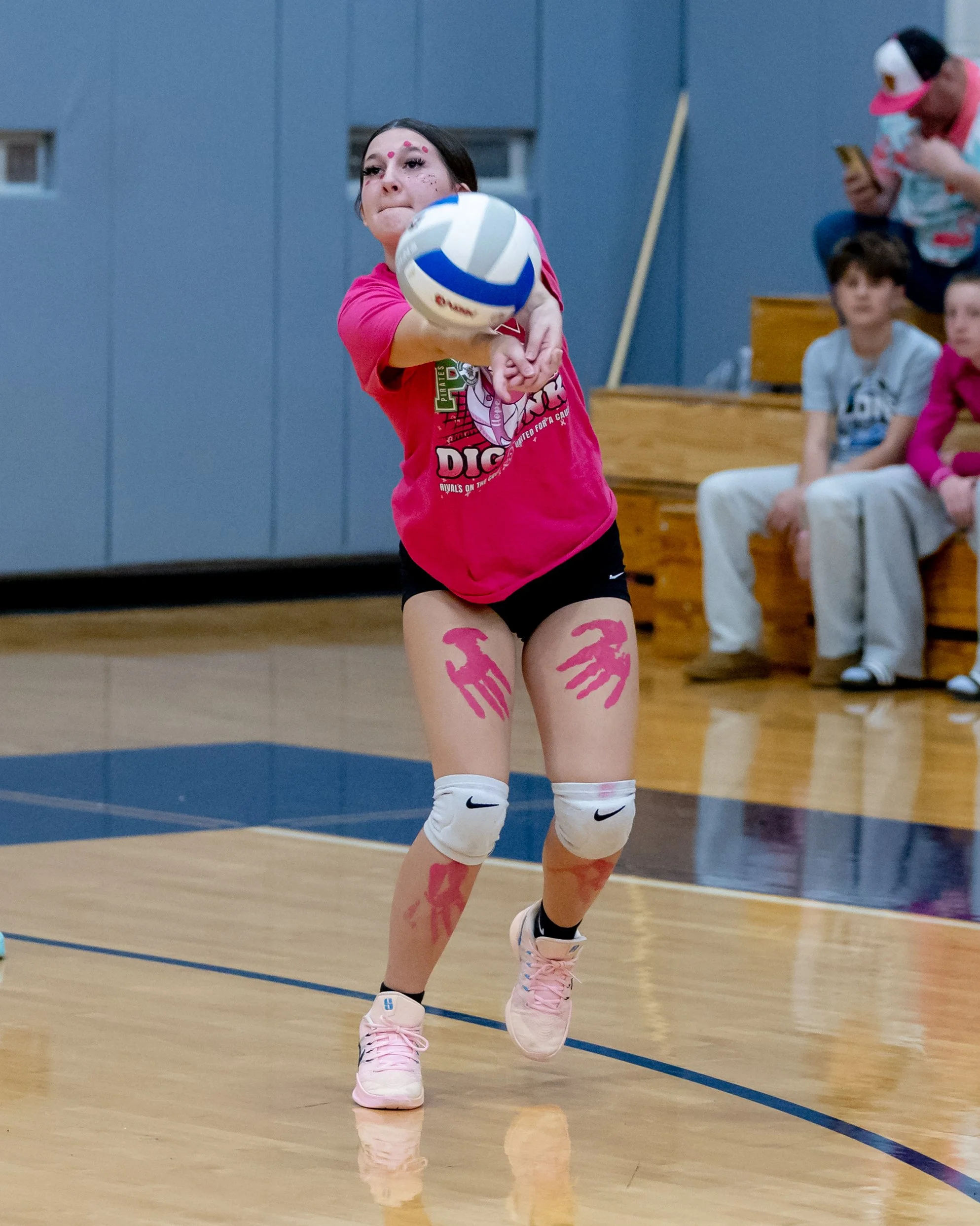 Pierce player hits the ball
