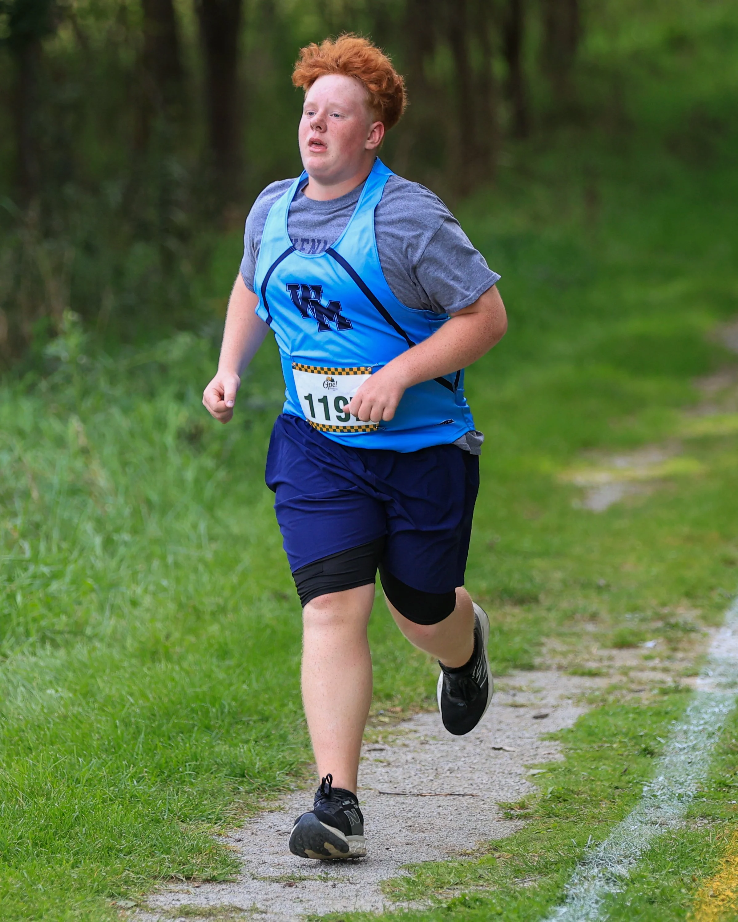 WM runner heads to the finish line