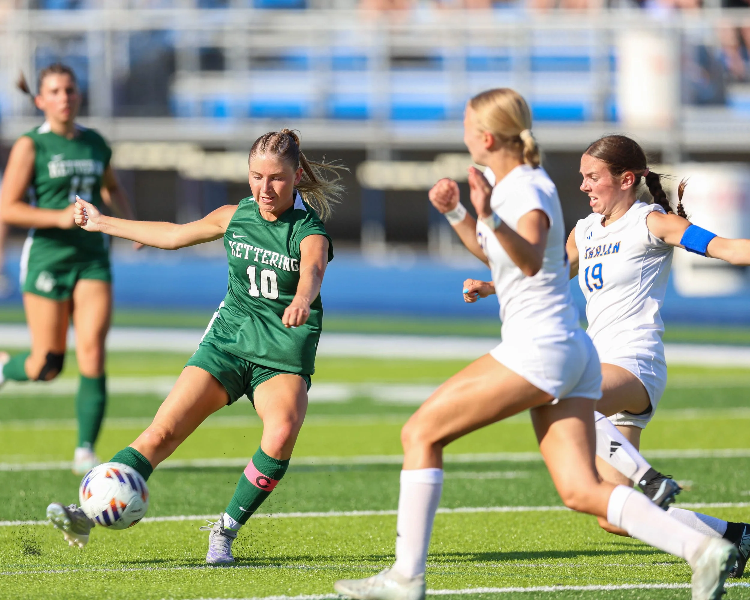 #10 kicks the ball