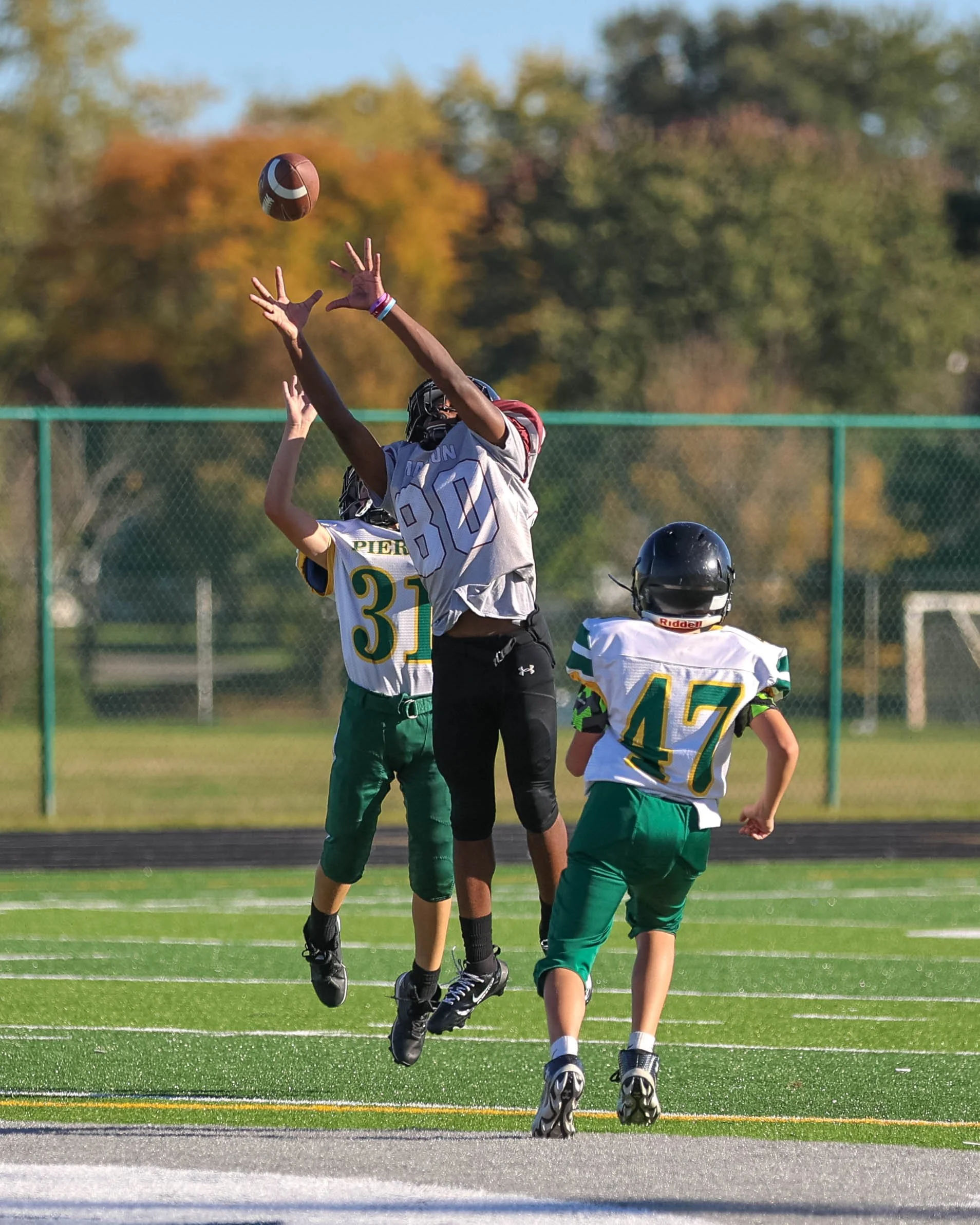 Pierce and Mason plays up for the ball
