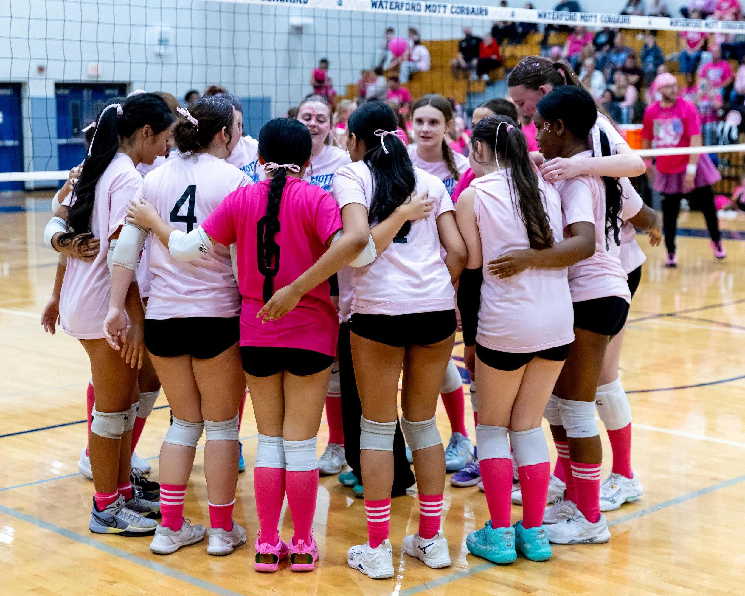 Mott team huddle