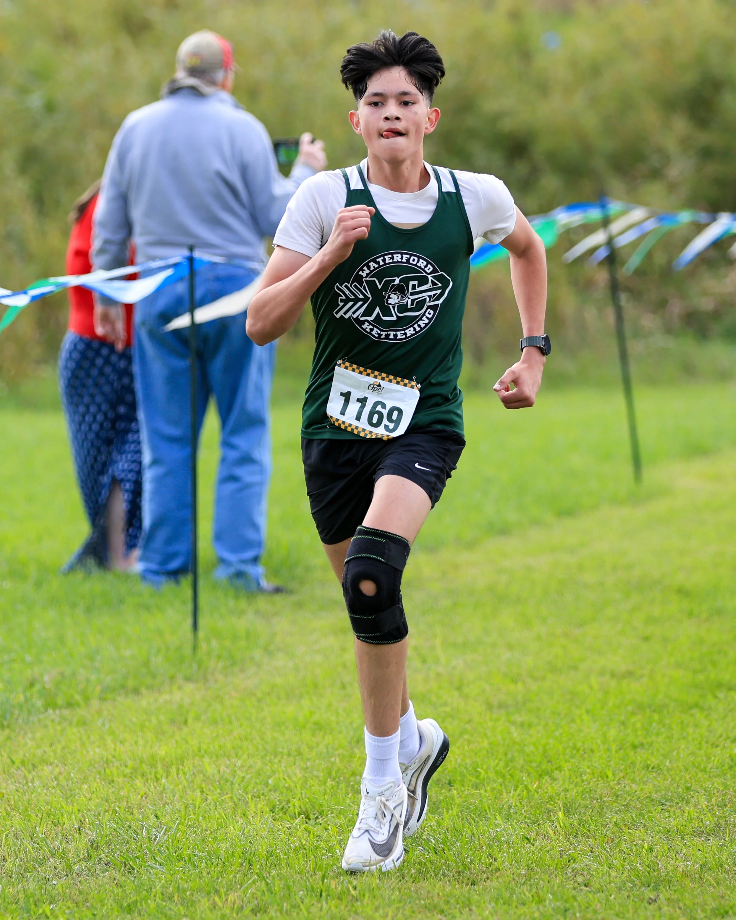 WK runner at the finish line