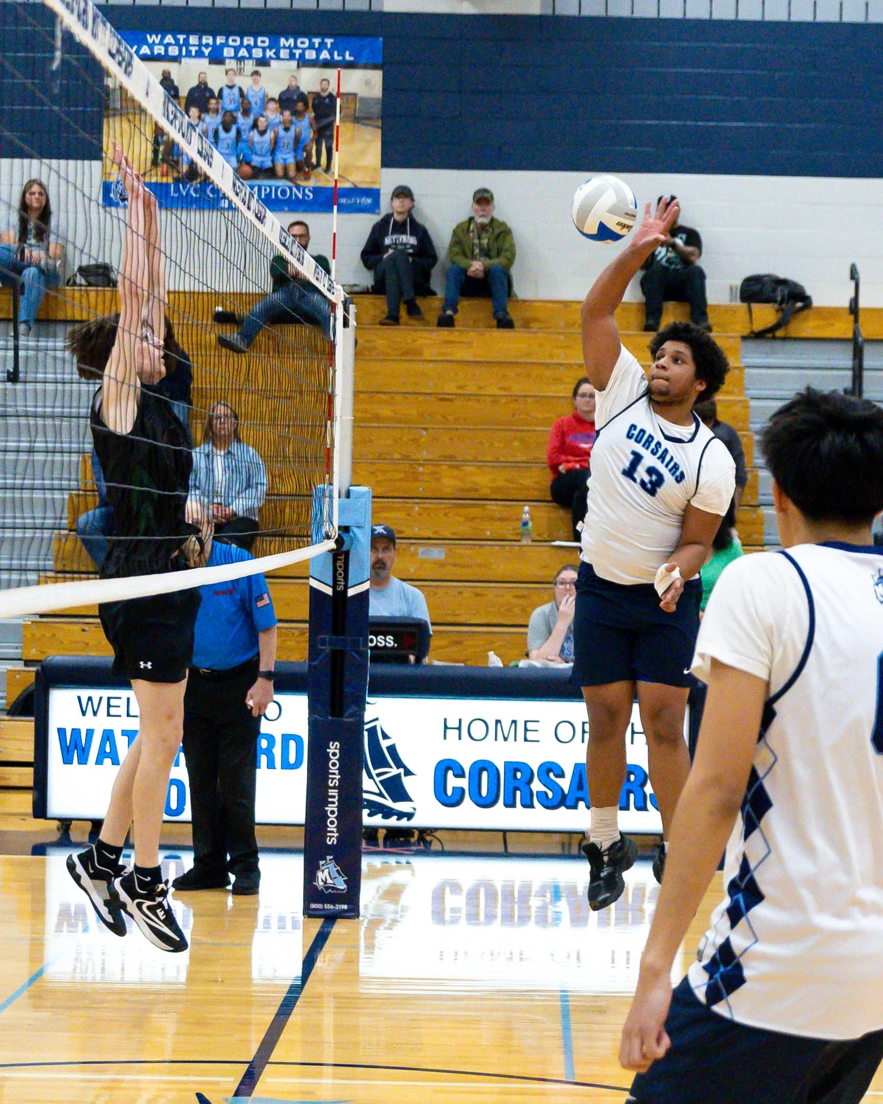 Mott #13 hits the ball