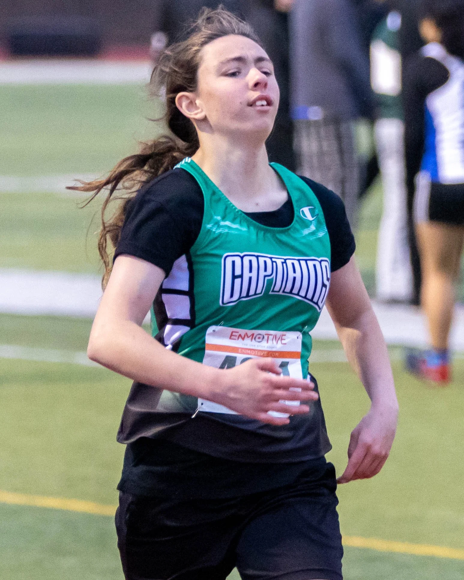 Kettering girl running on the track