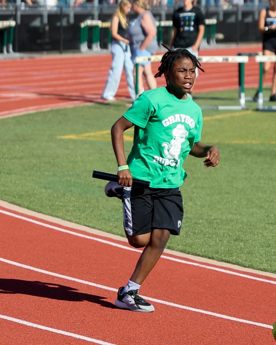 Grayson runner starts the race