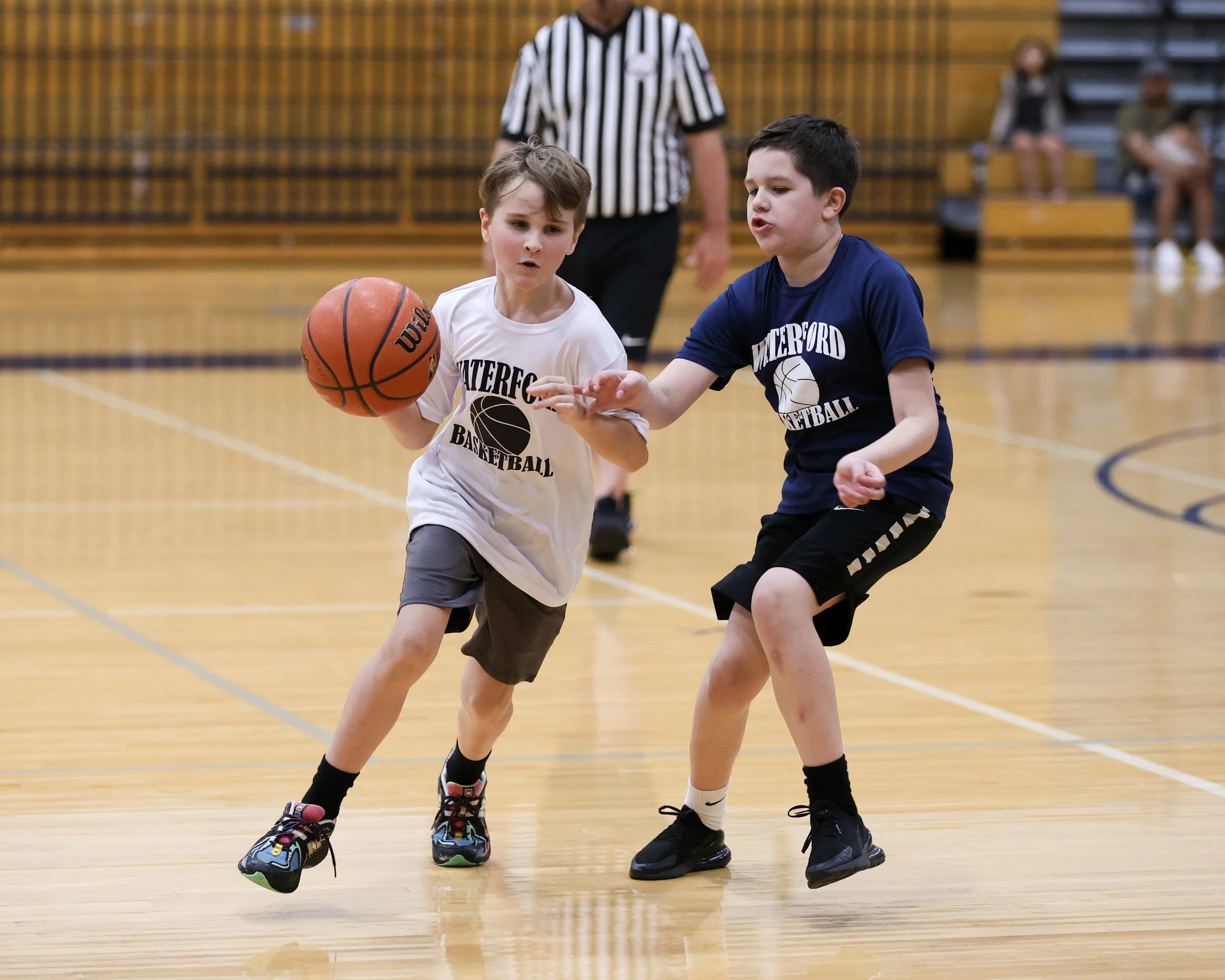 Beaumont dribbles the ball past Donelson Hills boy