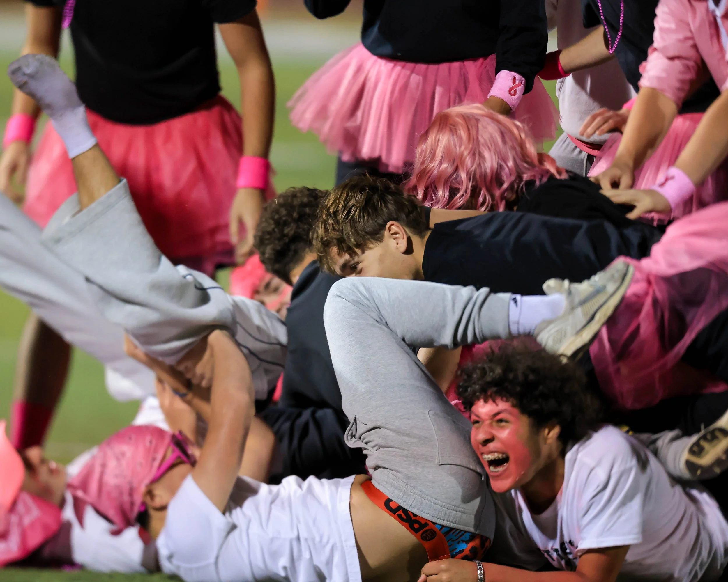 Dance team members