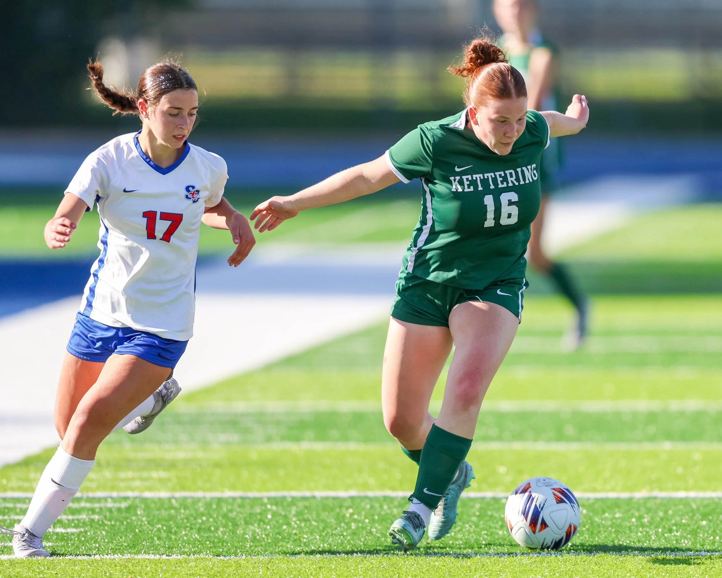 #16 with the ball