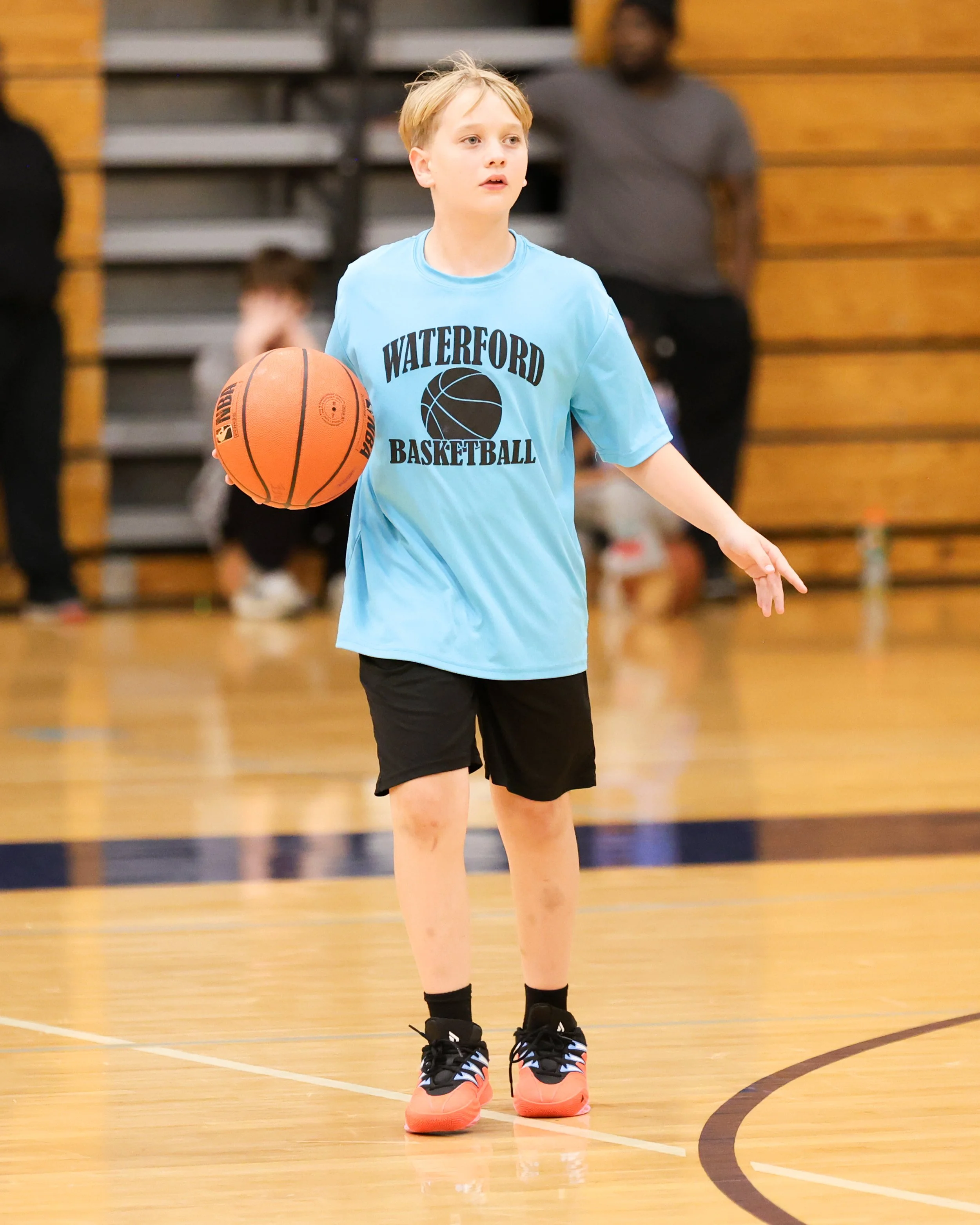 Cooley boy dribbles the ball