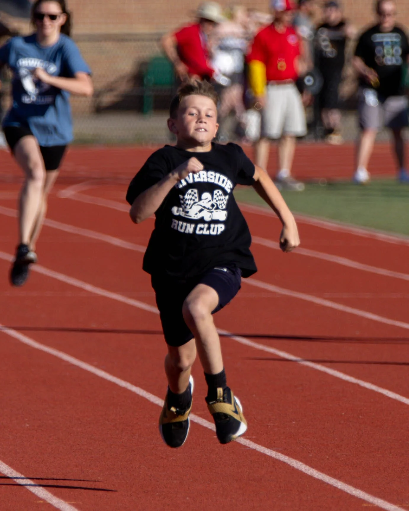 Riverside boy finishes the race