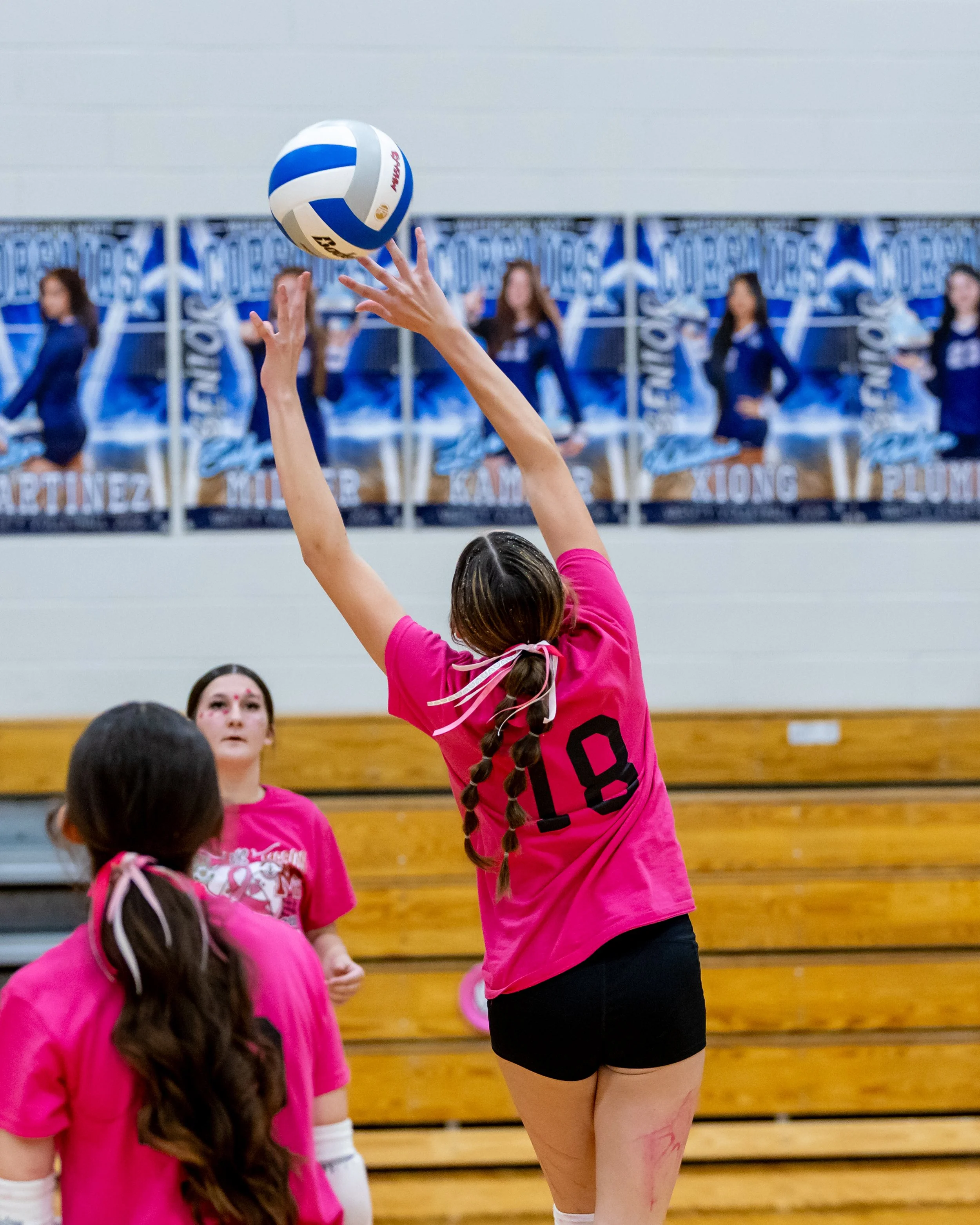 Pierce player hits the ball