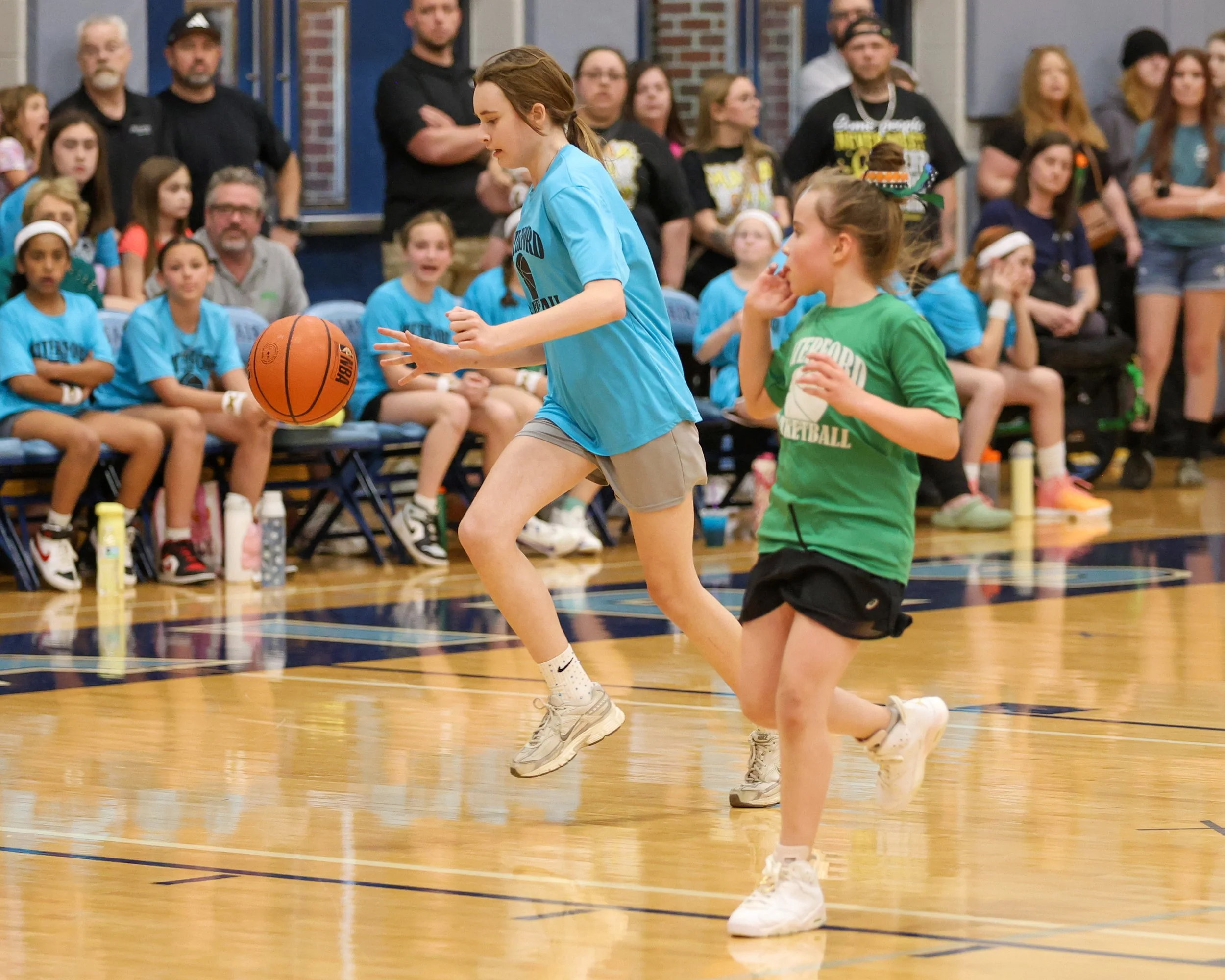 Cooley girl dribbles the ball