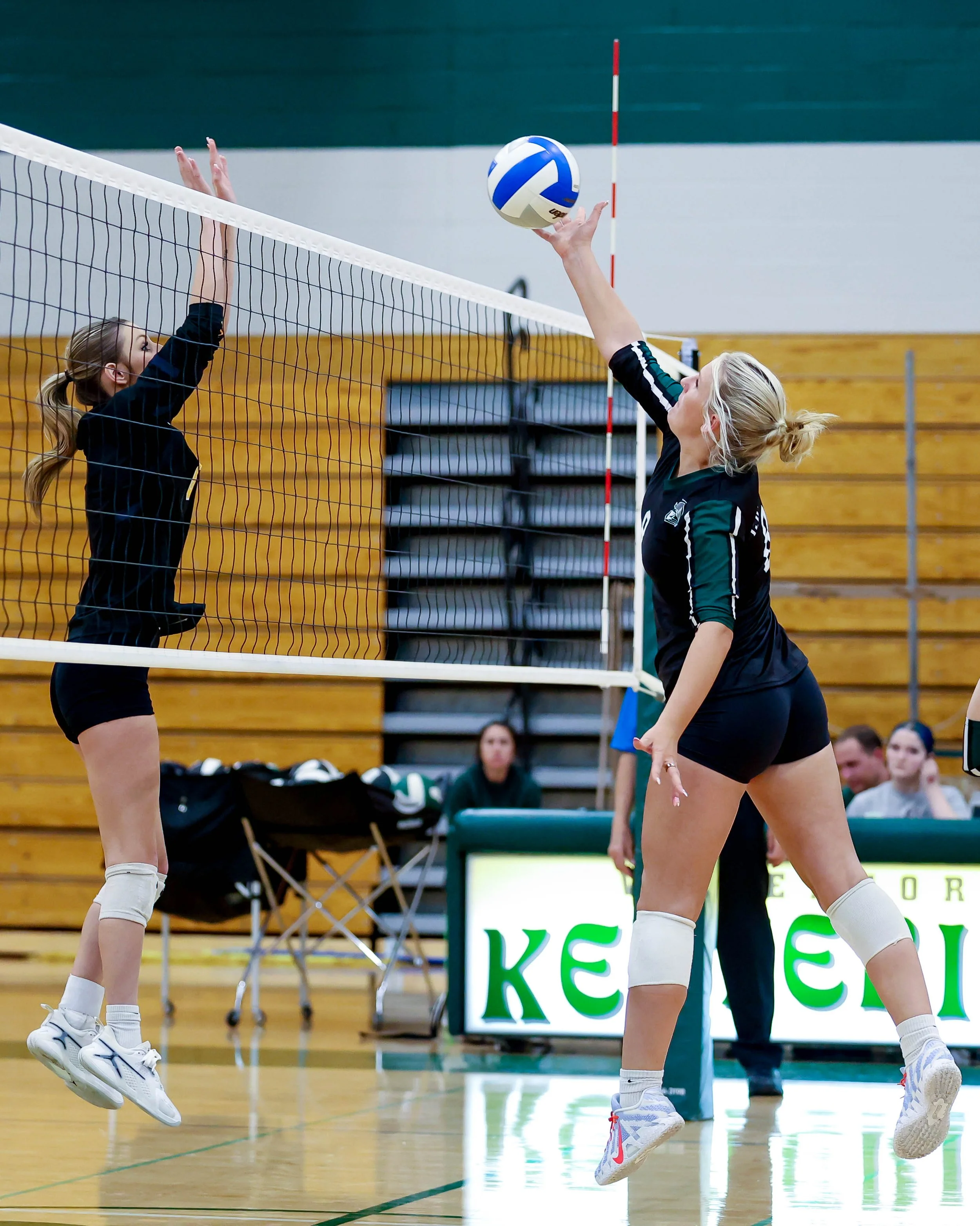 Kettering #8 hits the ball