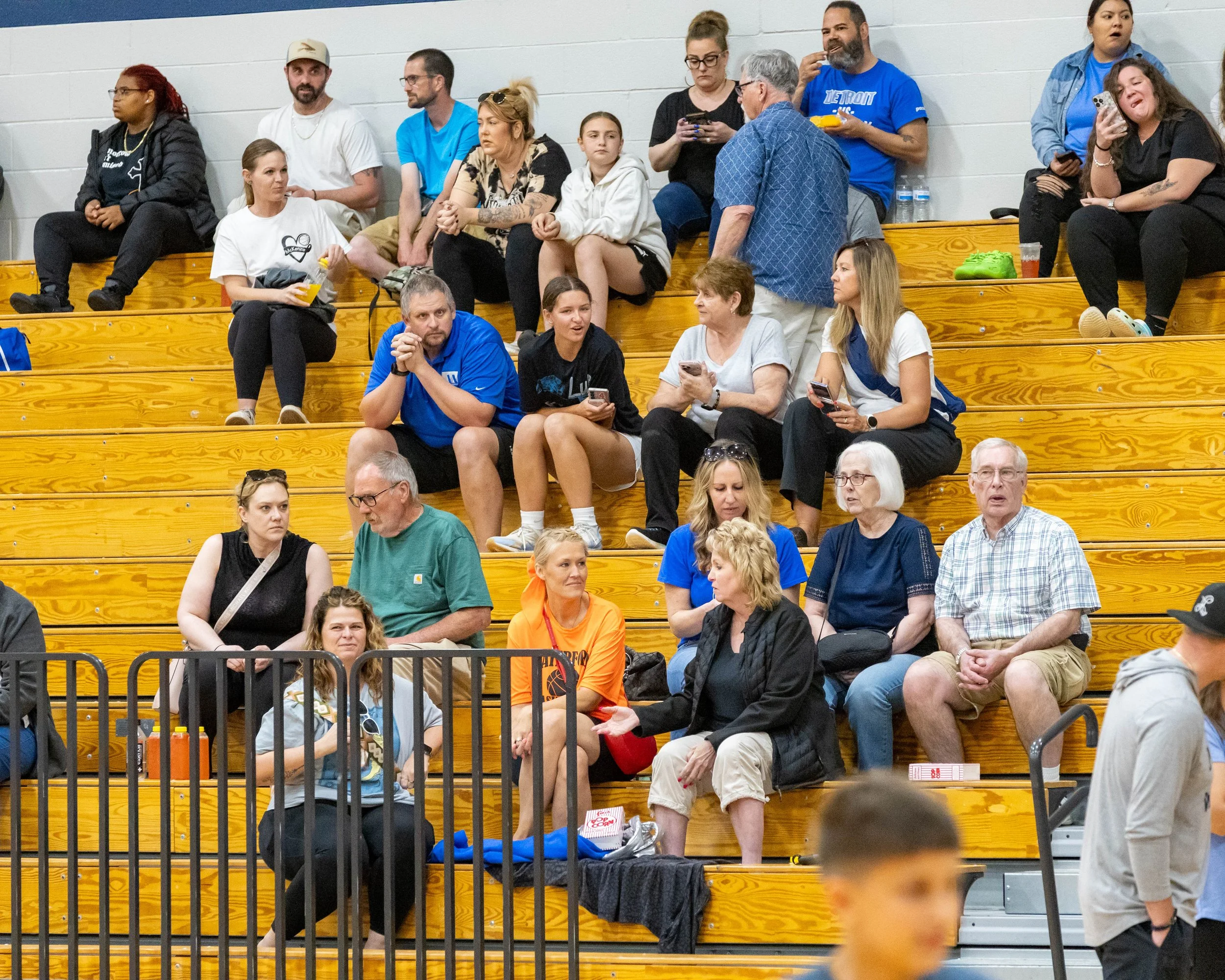 Fans in the bleachers