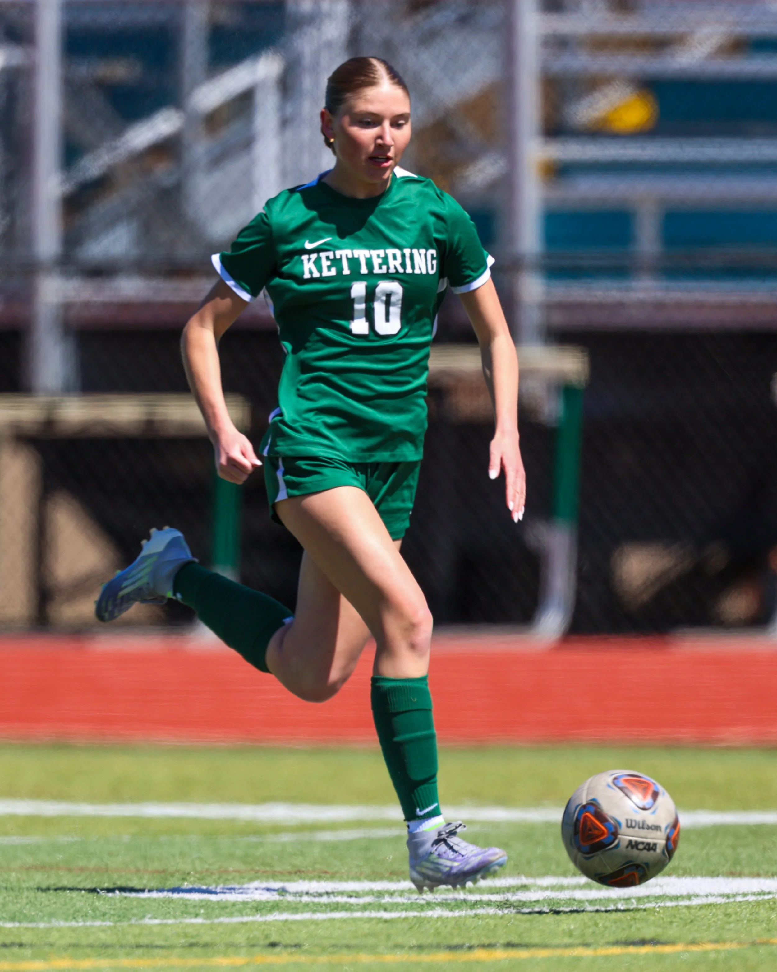 #10 controls the ball