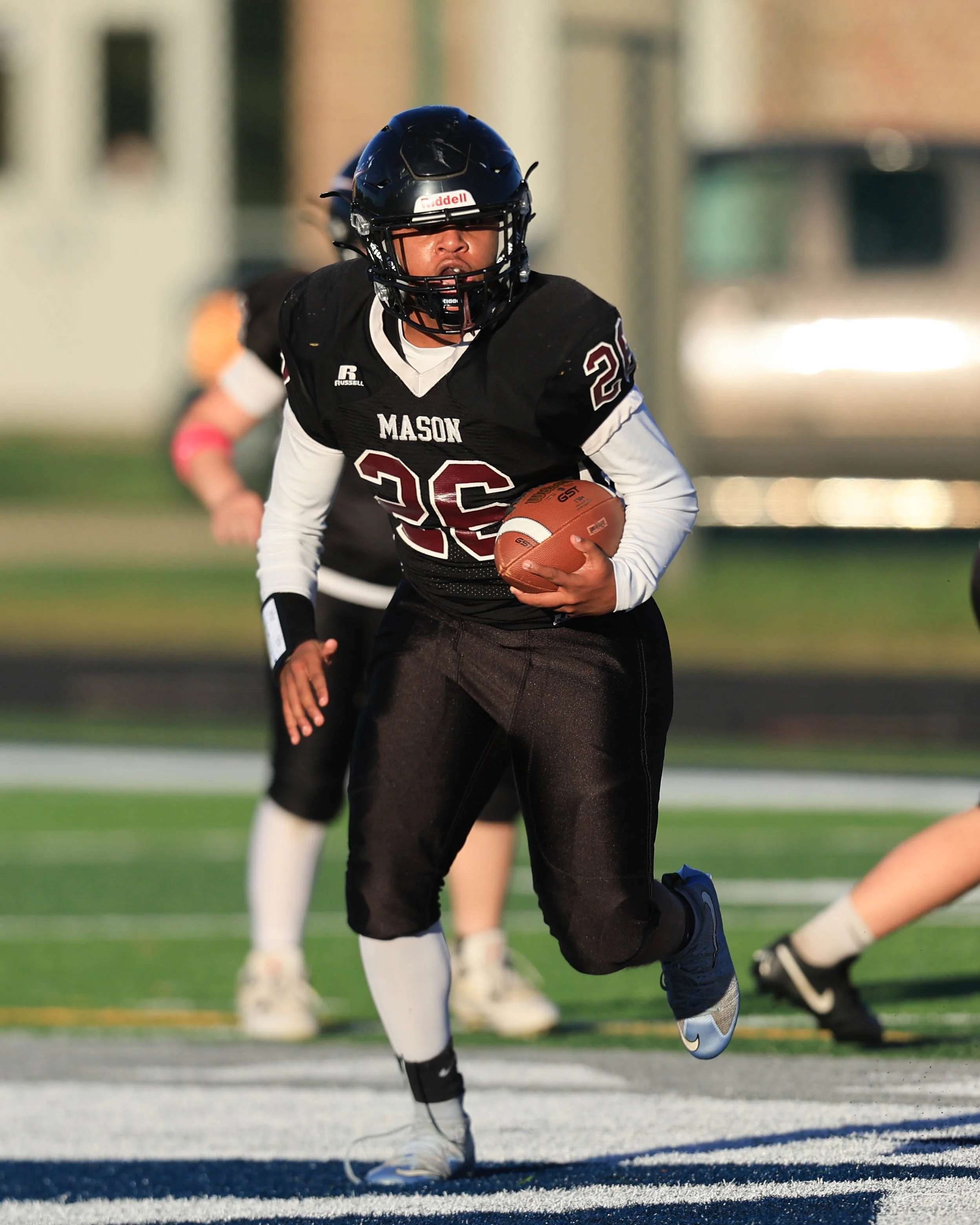 Mason #26 with the ball