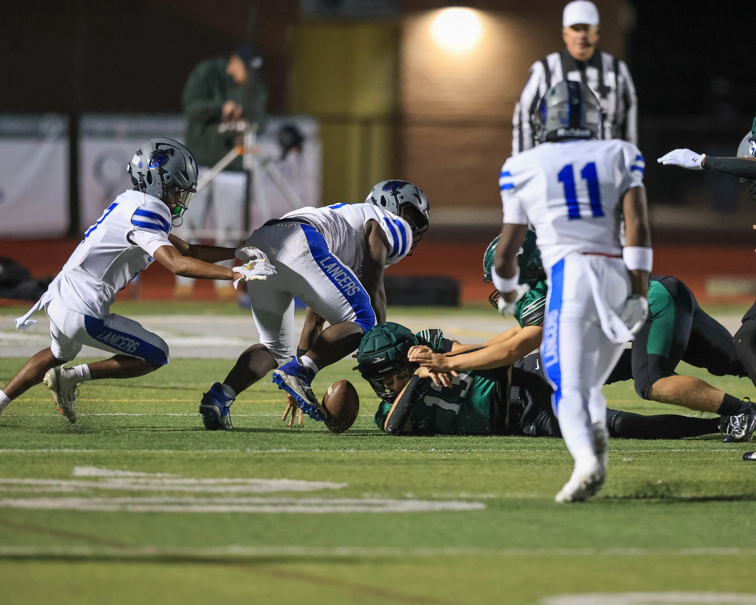 WK fumbles the kickoff